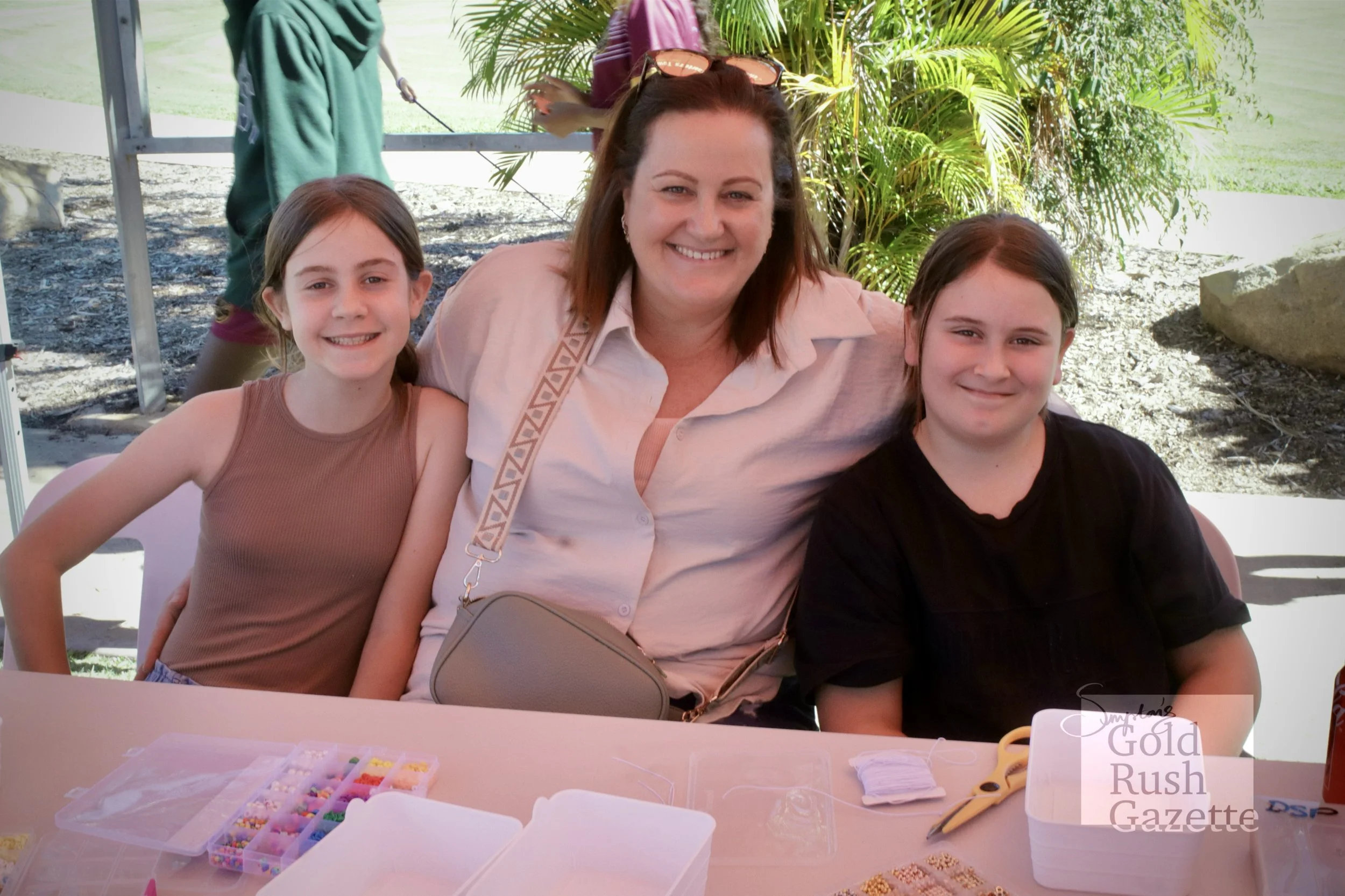 Mylah, Hayley and Addy at Prospect’s Youth Festival at the Charters Towers Defiance Mill Park
