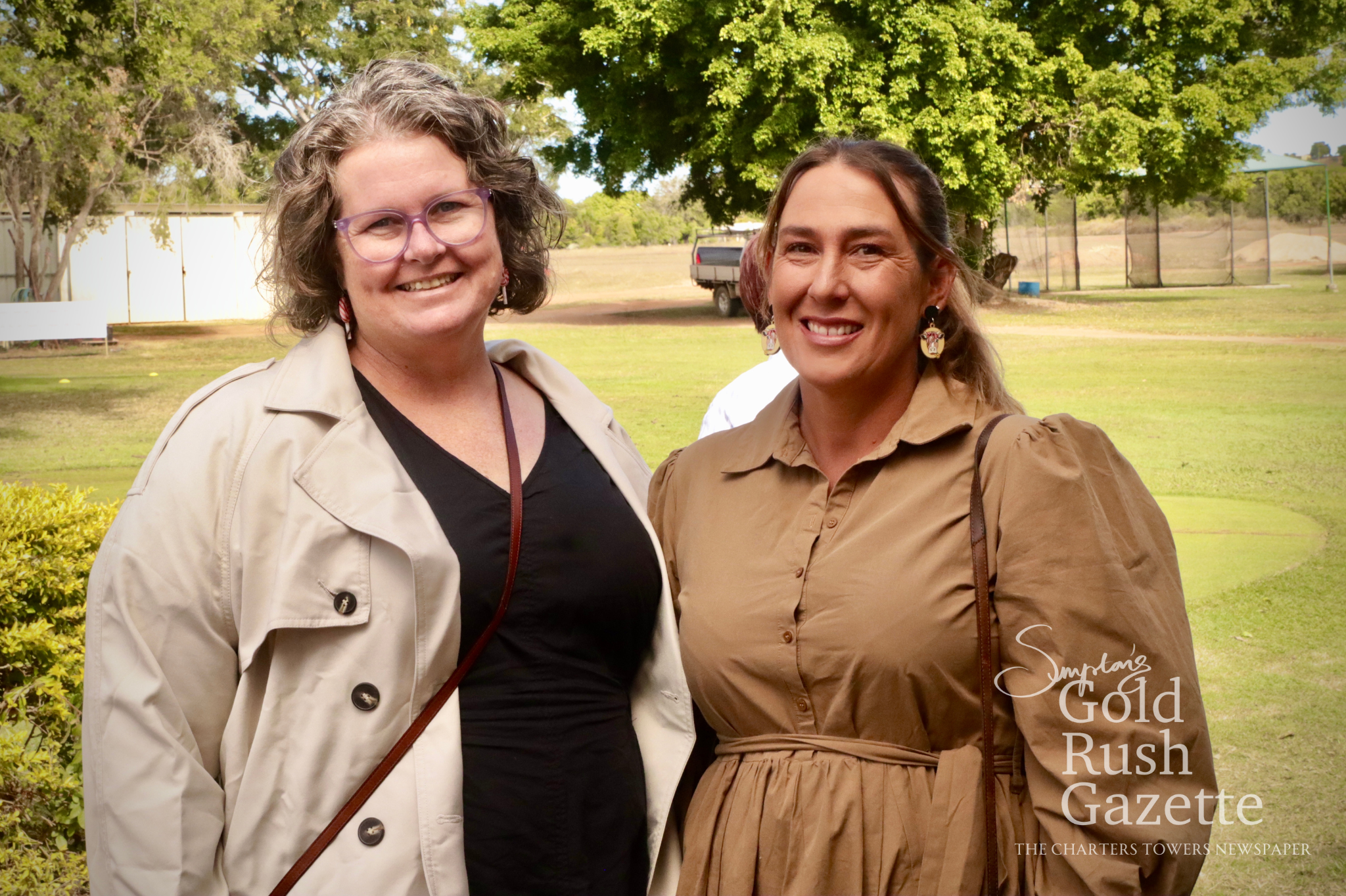 Heather Jonsson and Jodie Pollock at the Harvesting Strength: Stories of Grit & Growth women’s luncheon held at the Charters Towers Golf Club (2025)