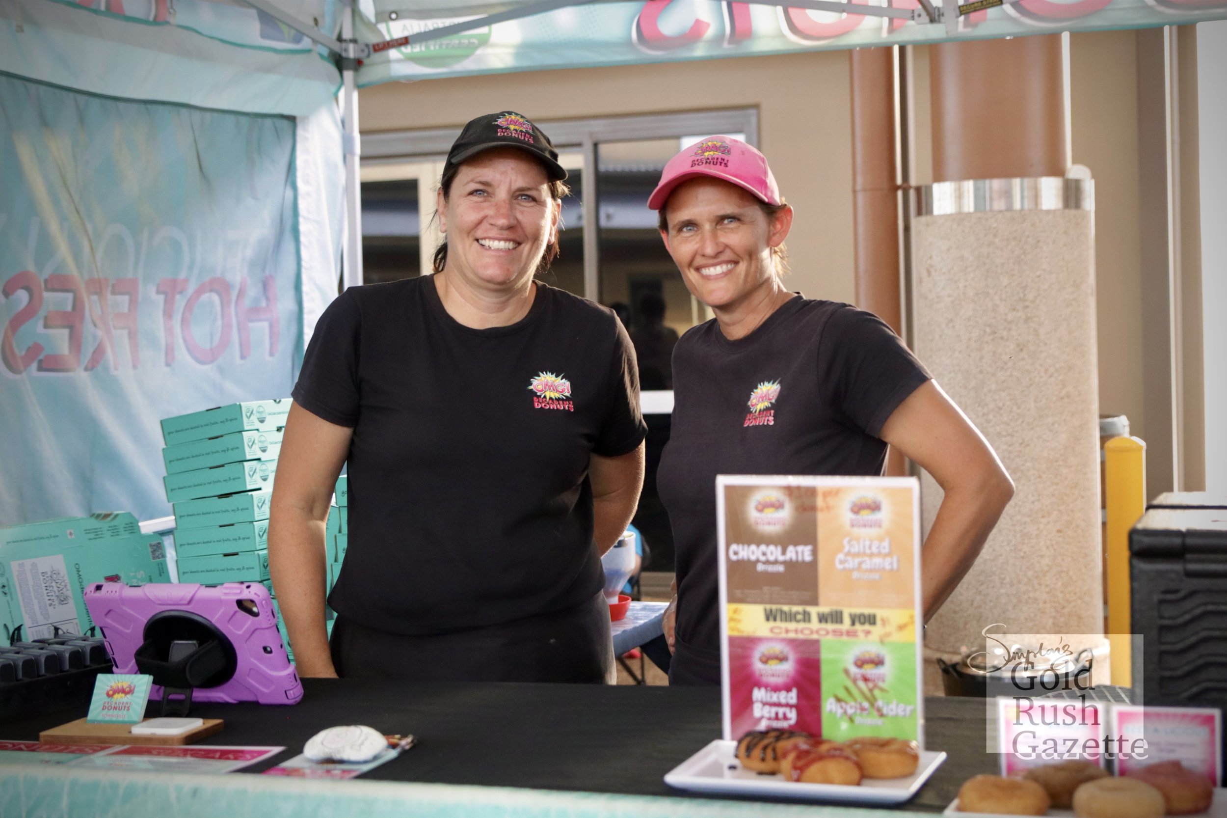 Stalls at the Poppet Head Plaza Rotary Christmas Markets at Goldtower Central (2024)