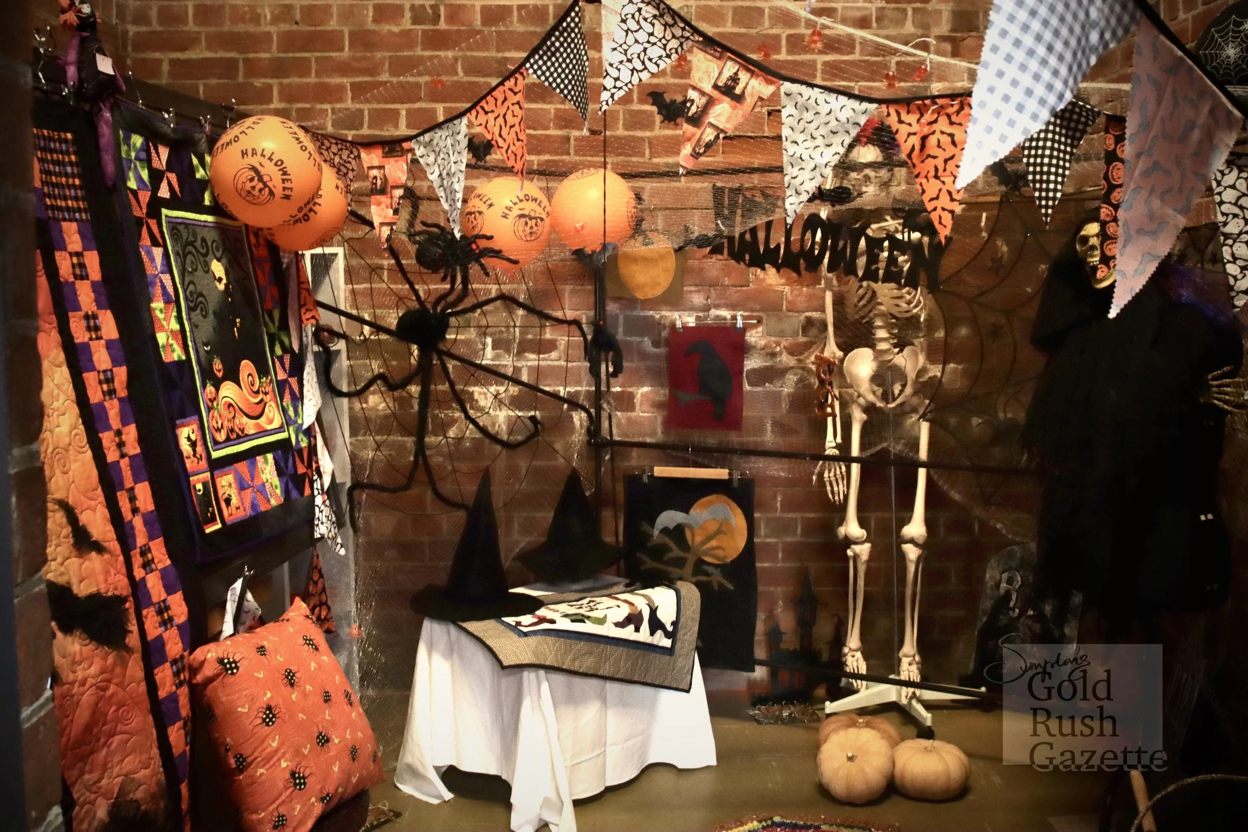 The Quilt and Craft Display by the Social Sewing Sircle at Wherry House on Gill Street (2023)