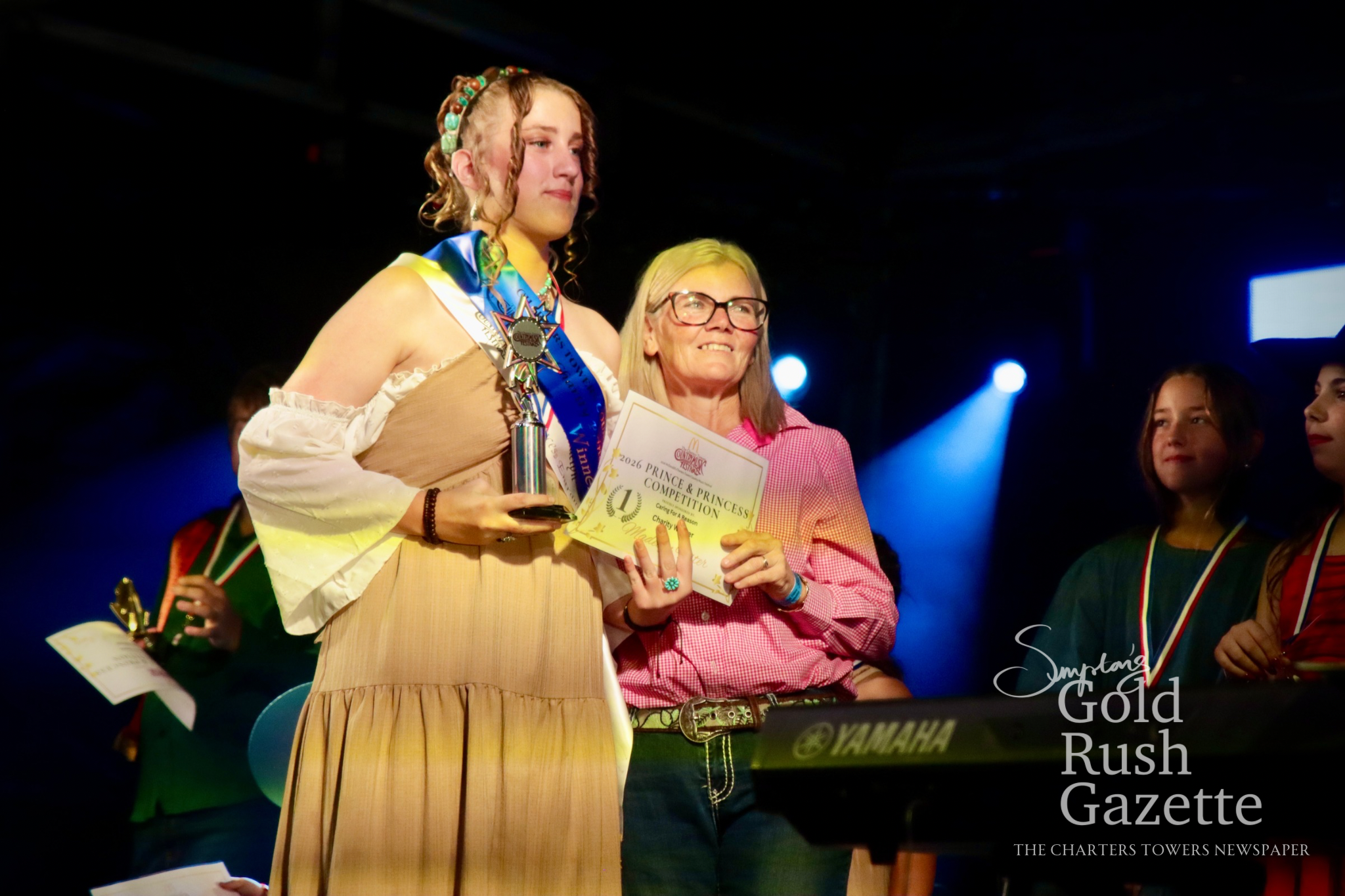 Prince & Princess Competition Charity Fundraising Winner Madelyn Foster at the 2026 Charters Towers Country Music Festival 
