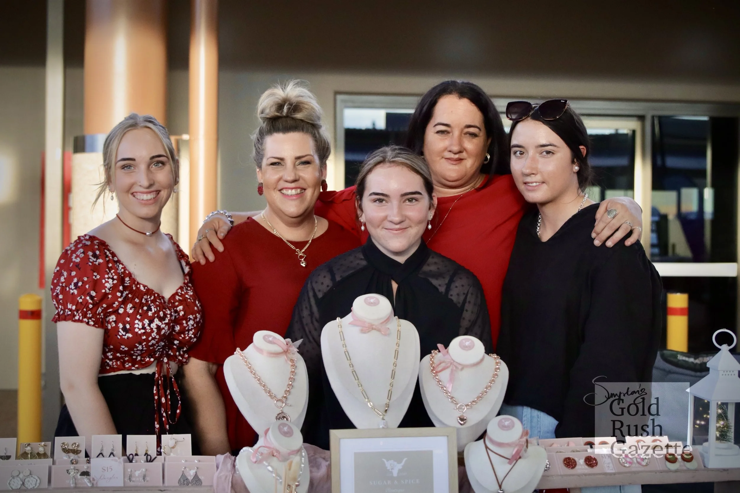 Stalls at the Poppet Head Plaza Rotary Christmas Markets at Goldtower Central (2024)