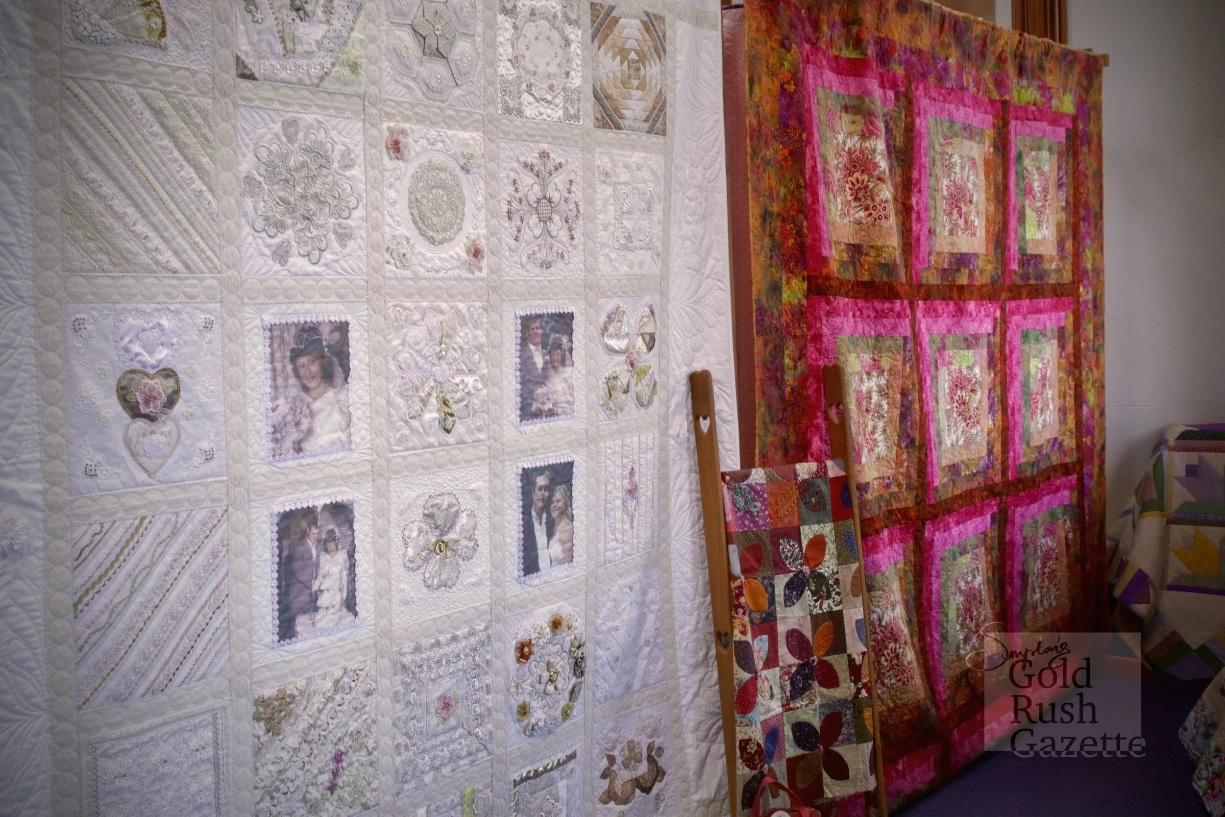 The Quilt and Craft Display by the Social Sewing Sircle at Wherry House on Gill Street (2023)