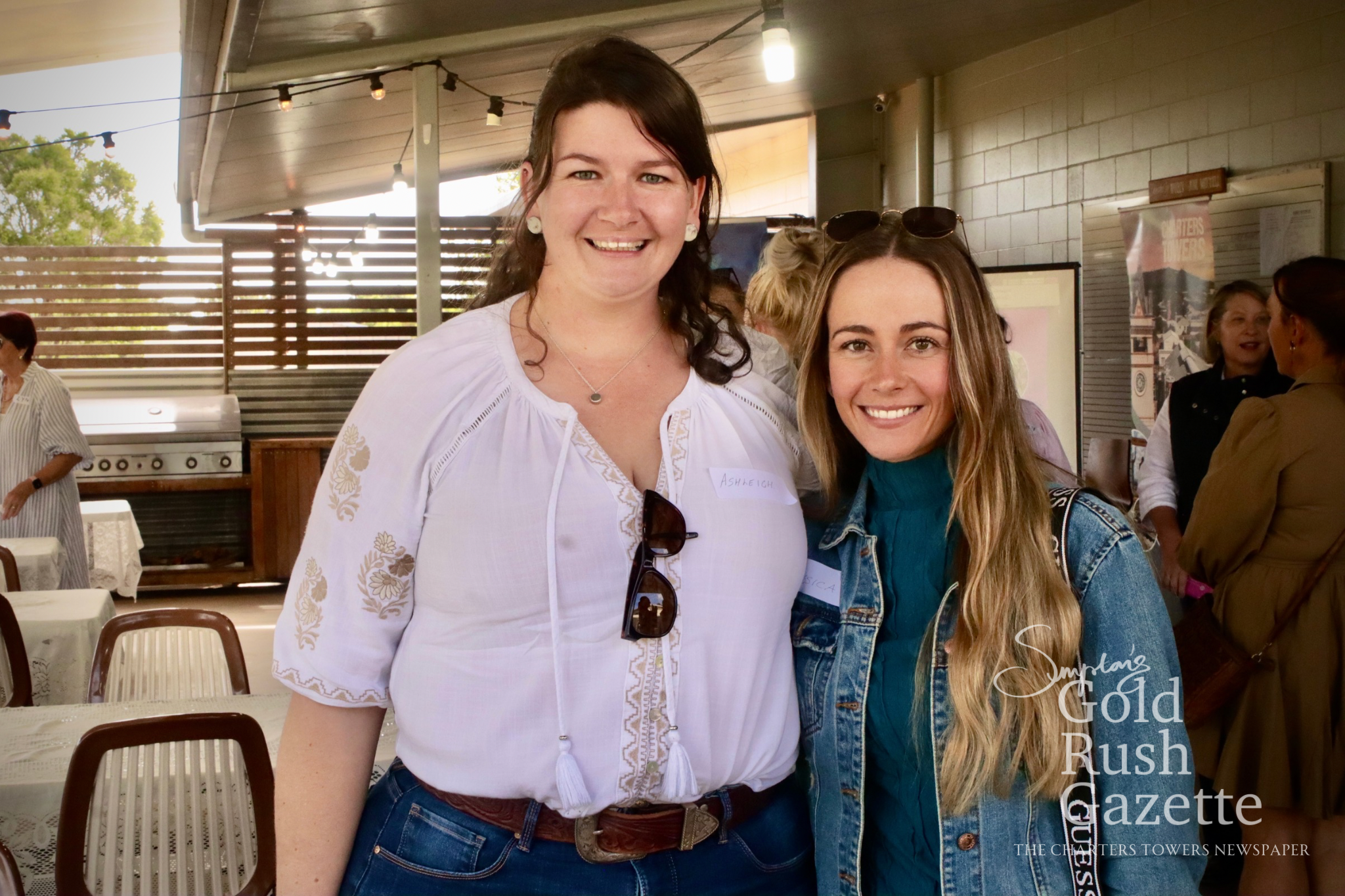 Ashleigh Kilgannon and Jessica Baker at the Harvesting Strength: Stories of Grit & Growth women’s luncheon held at the Charters Towers Golf Club (2025)