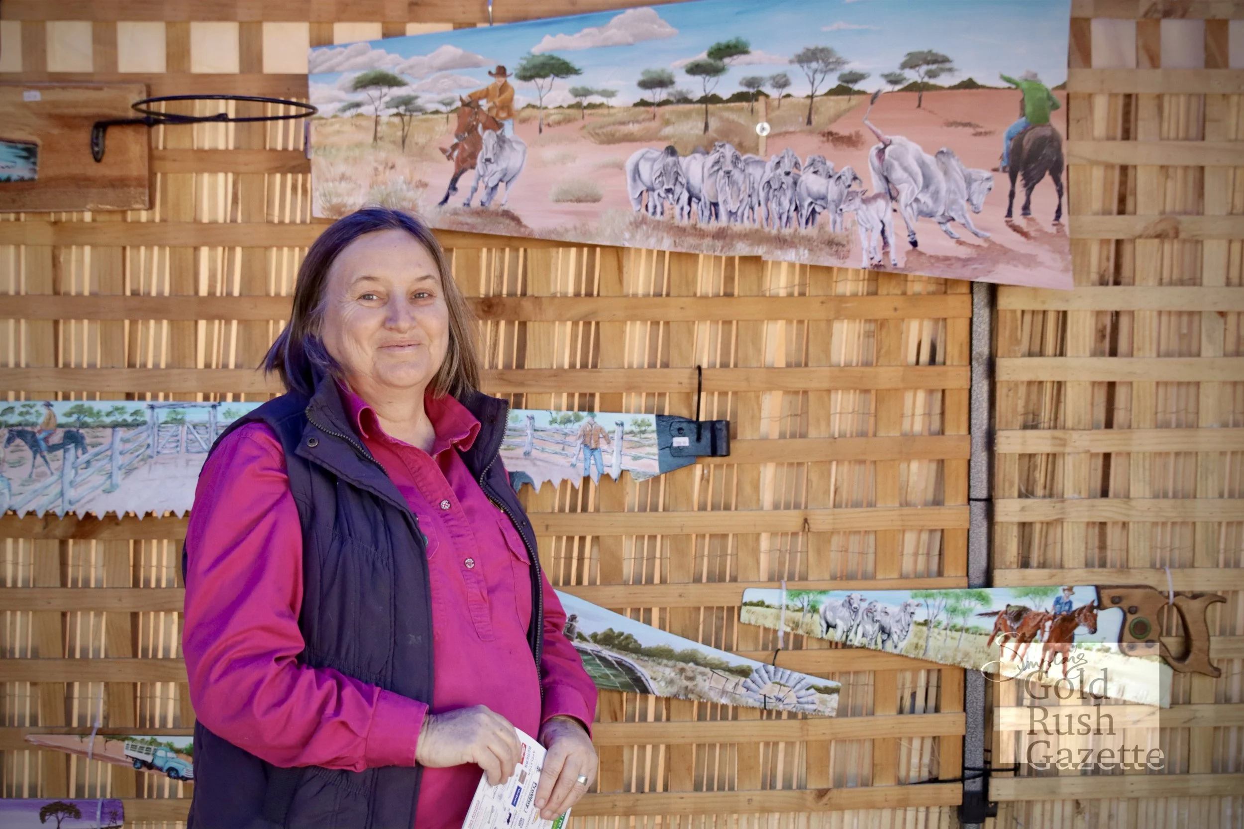 Vickie Mylrea from Bush Blades at the 2024 Northern Beef Producers Expo