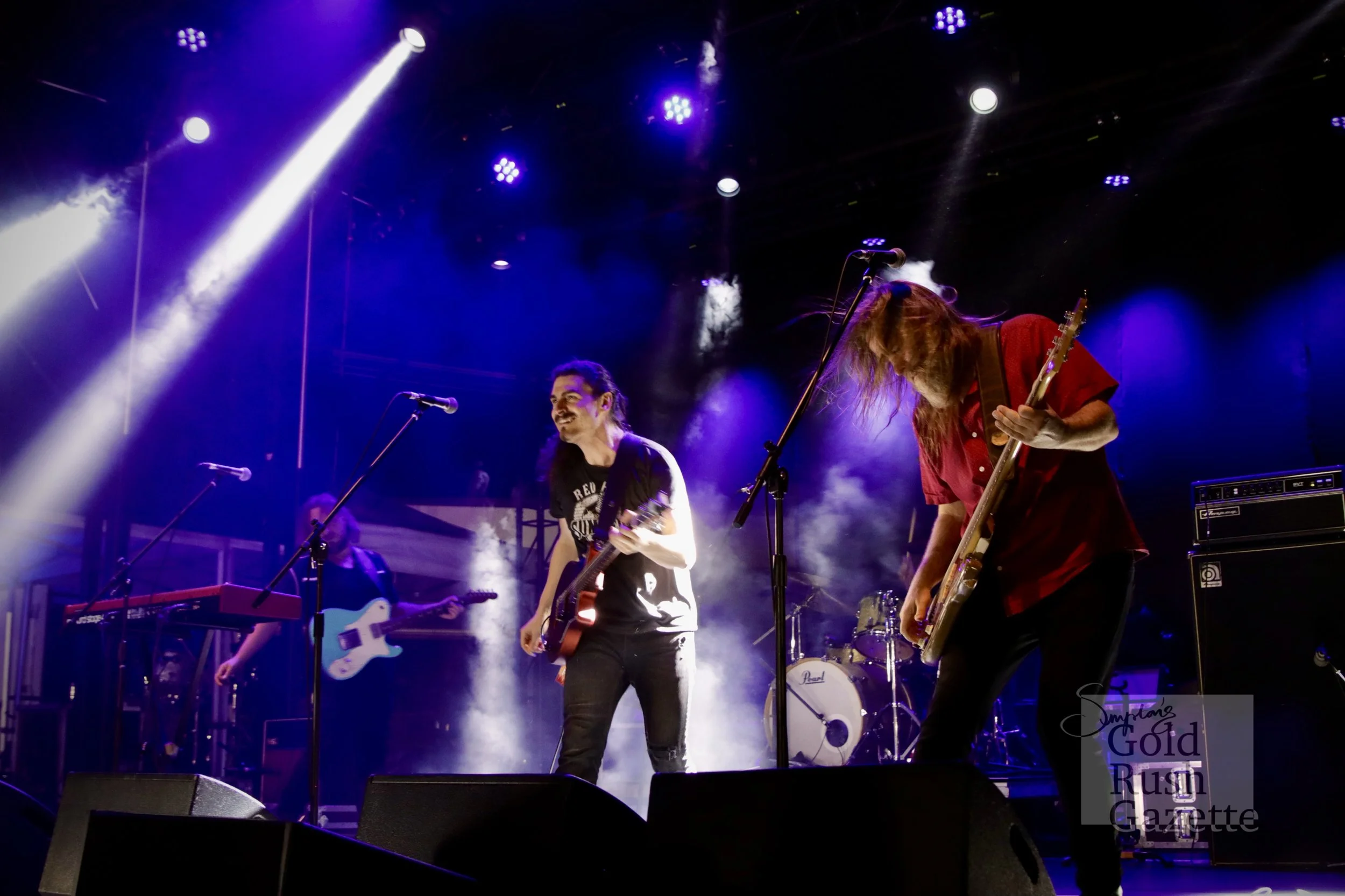 Thirsty Merc performing at the 2024 Rush Festival Concert at the Charters Towers Showgrounds