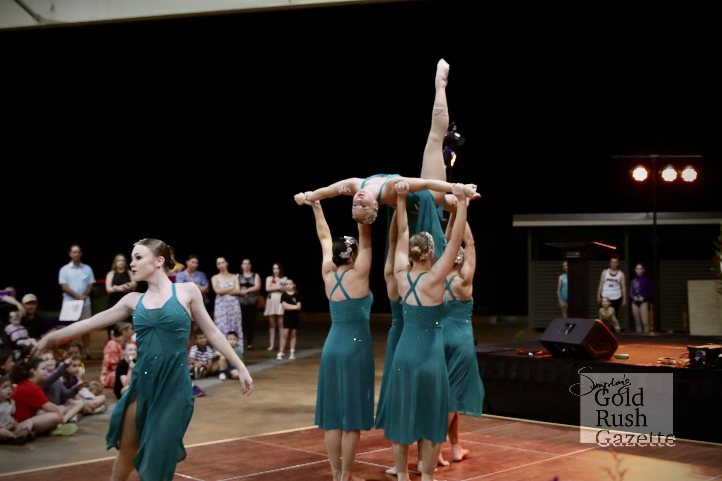 Gold City Dance Studios performing at the Goldtower Christmas eat street markets at Poppet Head Plaza (2024)