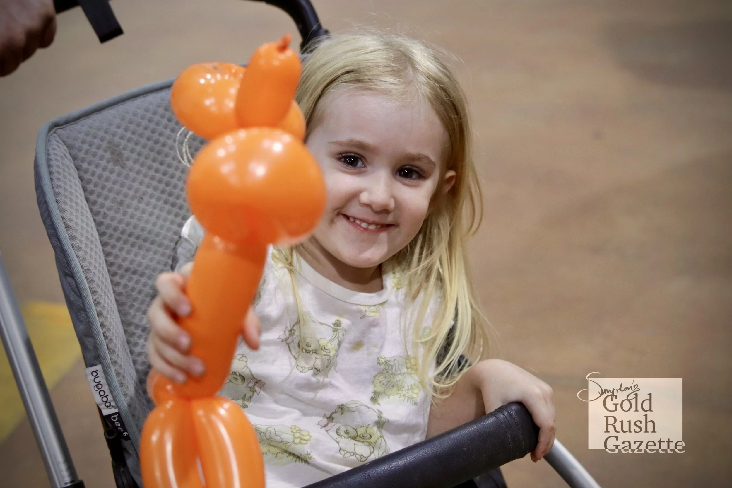 Alice at the Goldtower Christmas eat street markets at Poppet Head Plaza (2024)