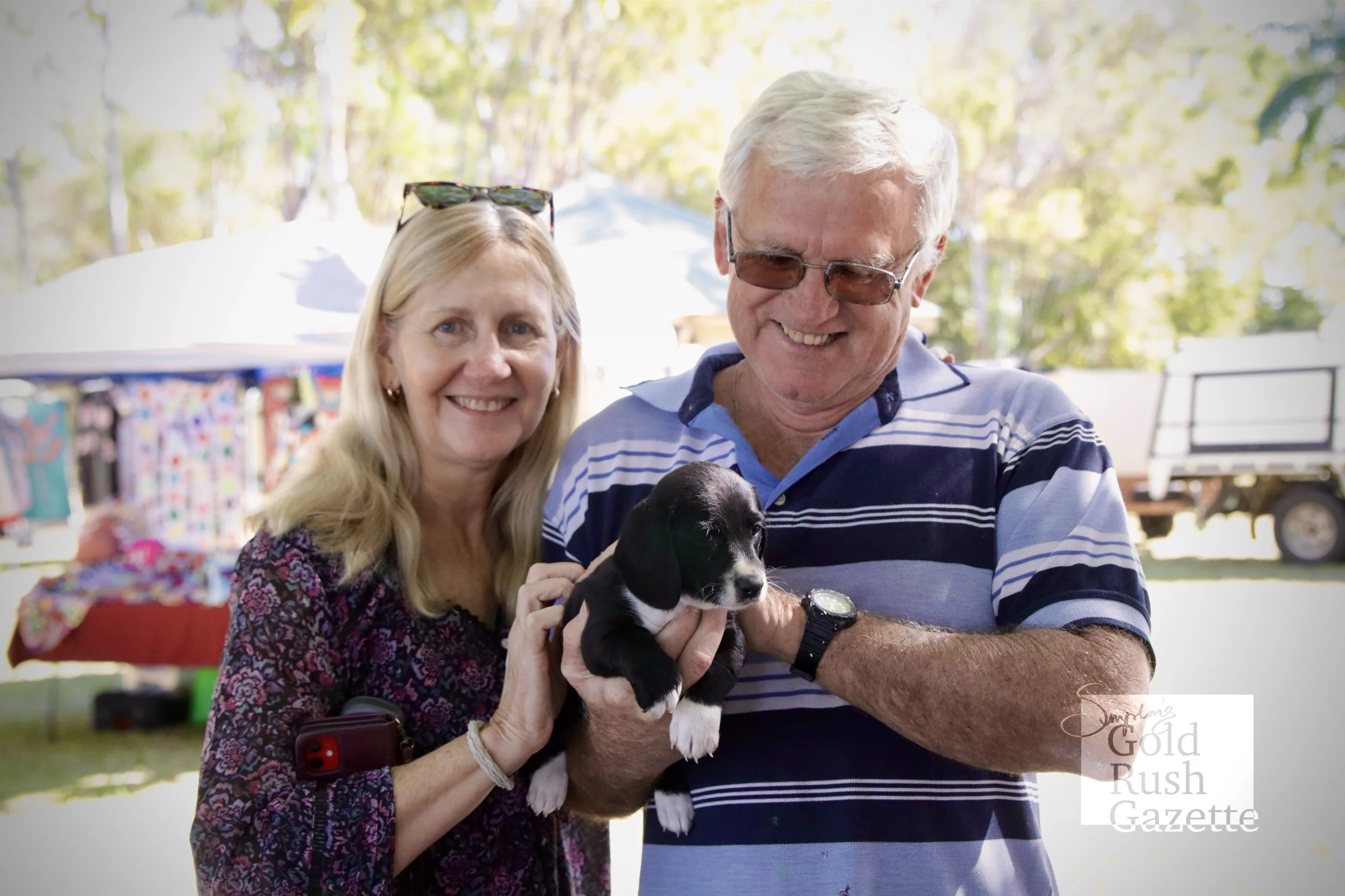 Donna and Peter Abel at the June Centenary Park Charity Markets (2024)
