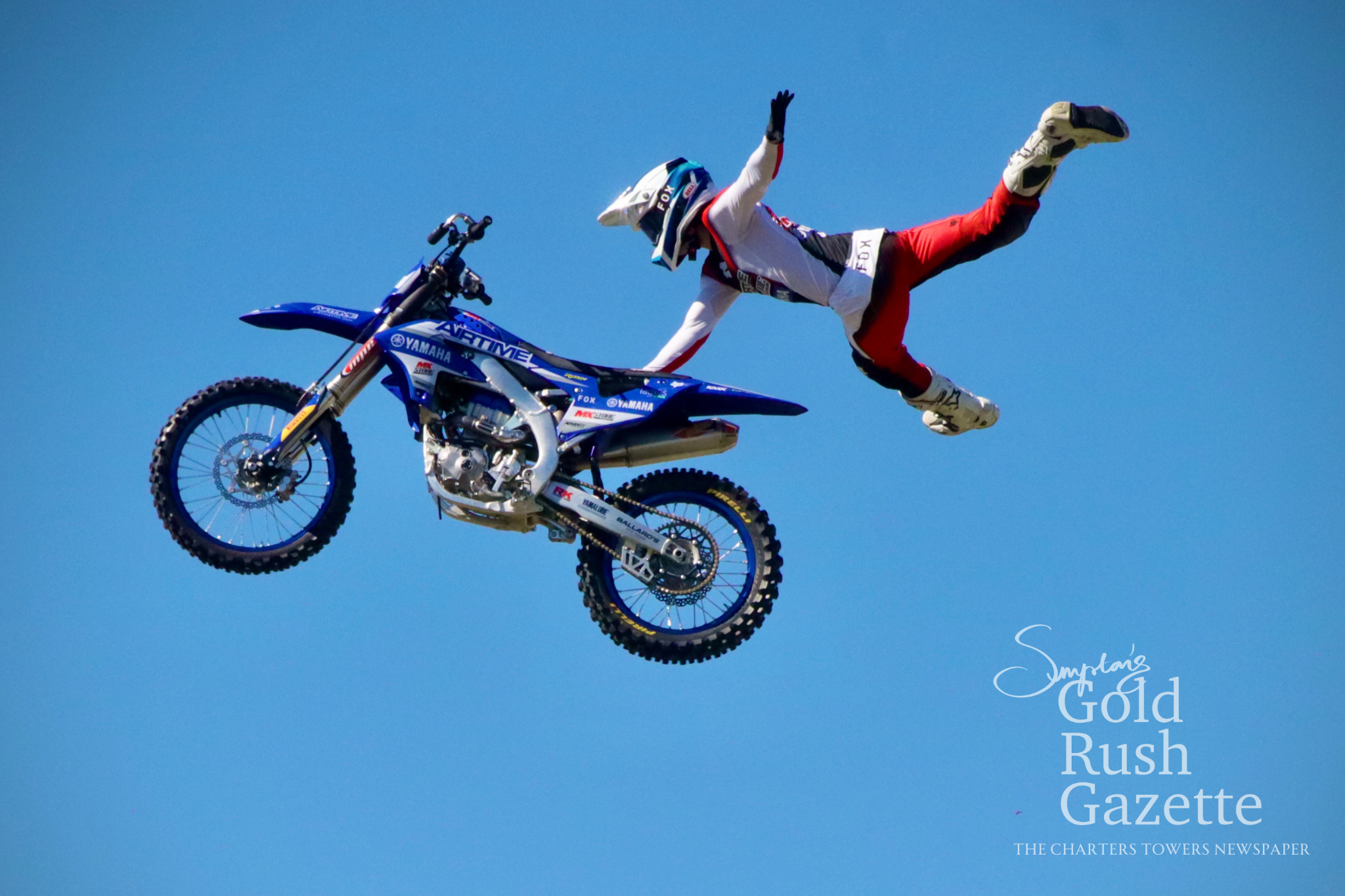 Airtime FMX performing at the 2025 Charters Towers Show at the Charters Towers Showgrounds