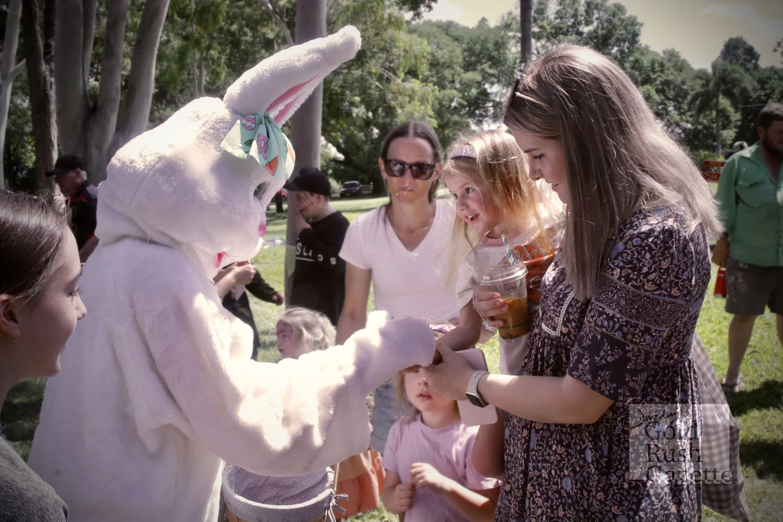 The Easter festivities at this month’s Centenary Park Charity Markets (2023)