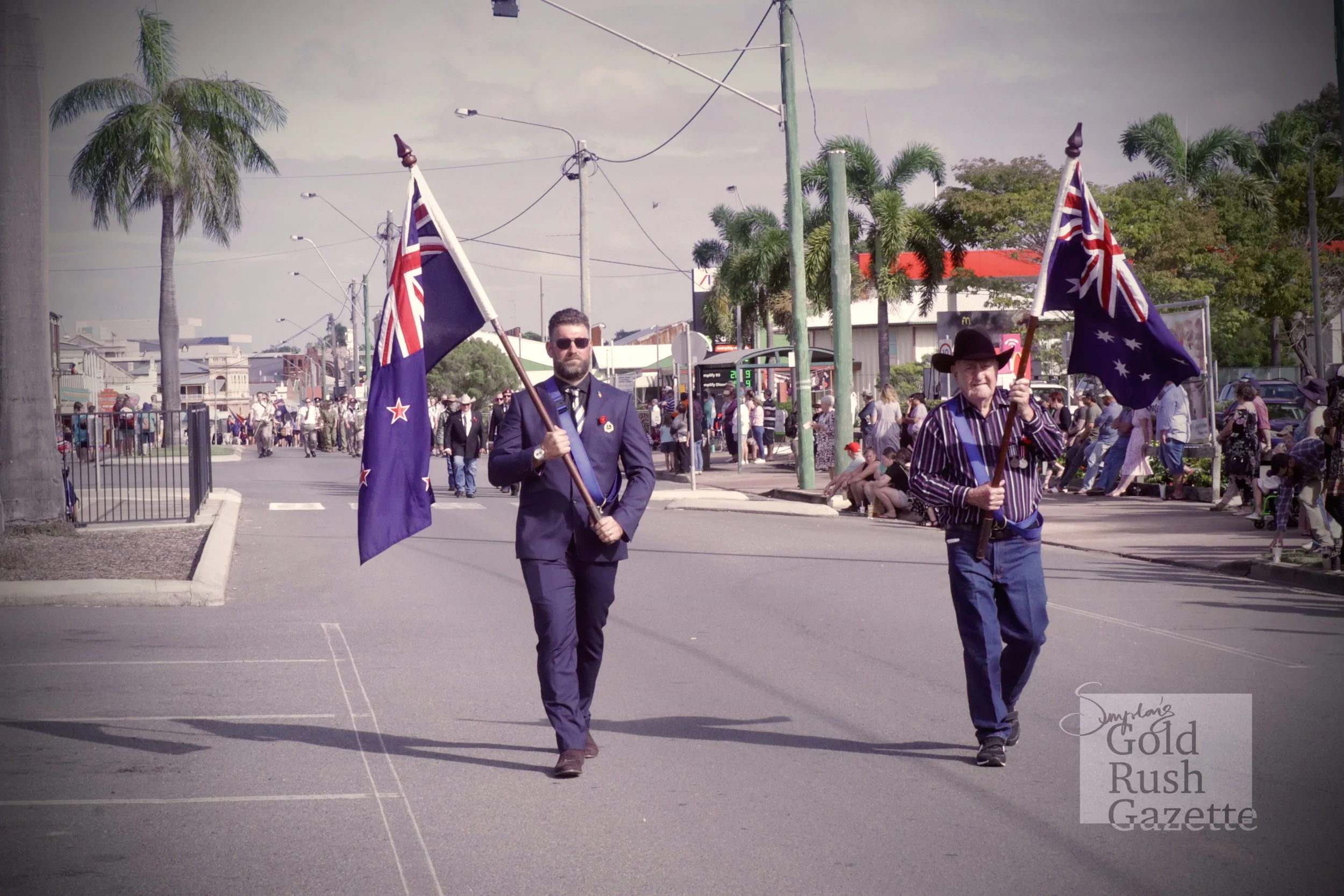 2023 ANZAC DAY Commemorative March & Service at the Charters Towers War Memorial Cenotaph