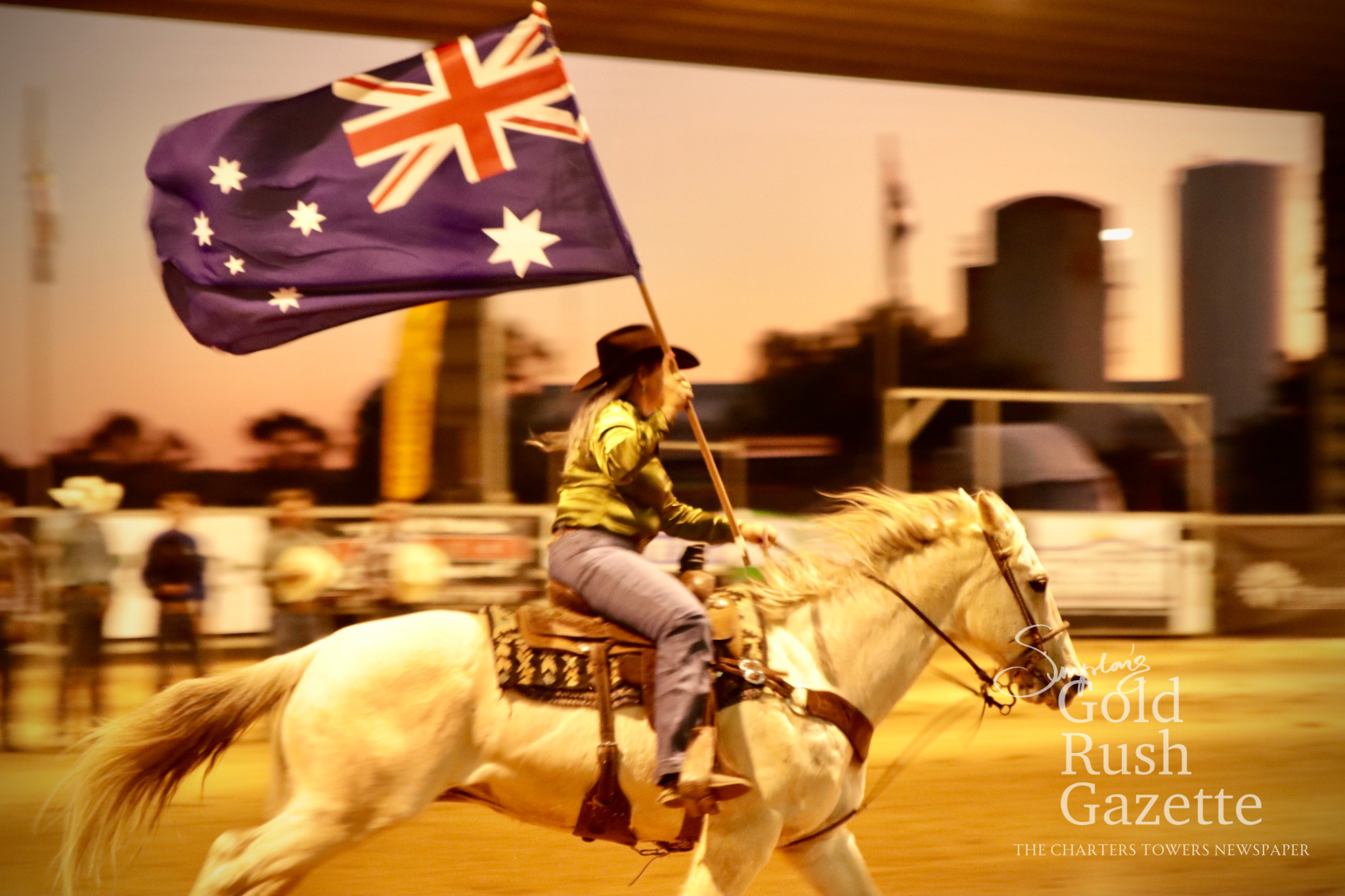 Grand Entry of the 2025 Heart of the Goldfields Charters Towers Rodeo