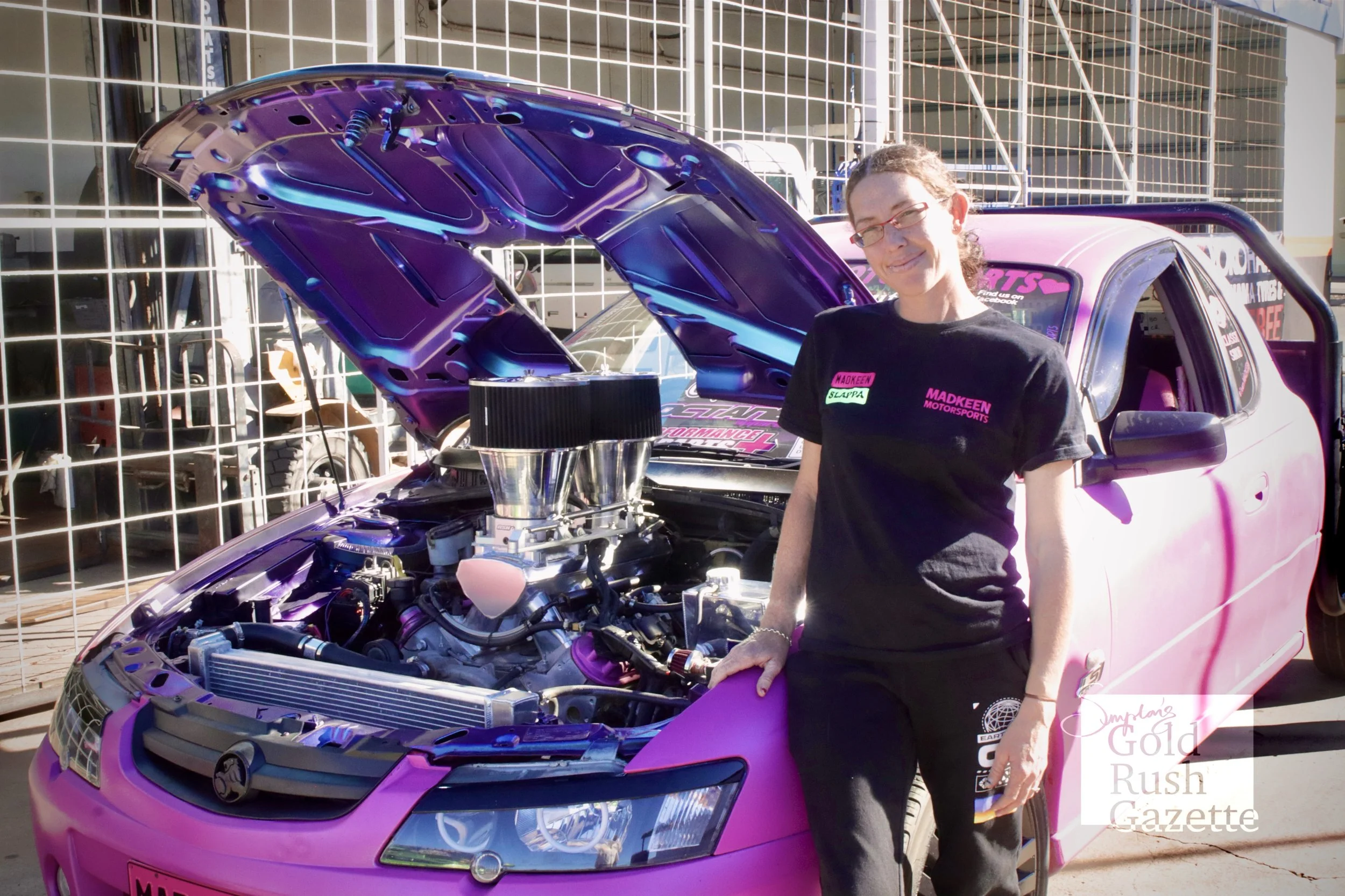 Renee Rees from Madkeen Motorsports at the Towers Tyres and More Grand Opening (2024)