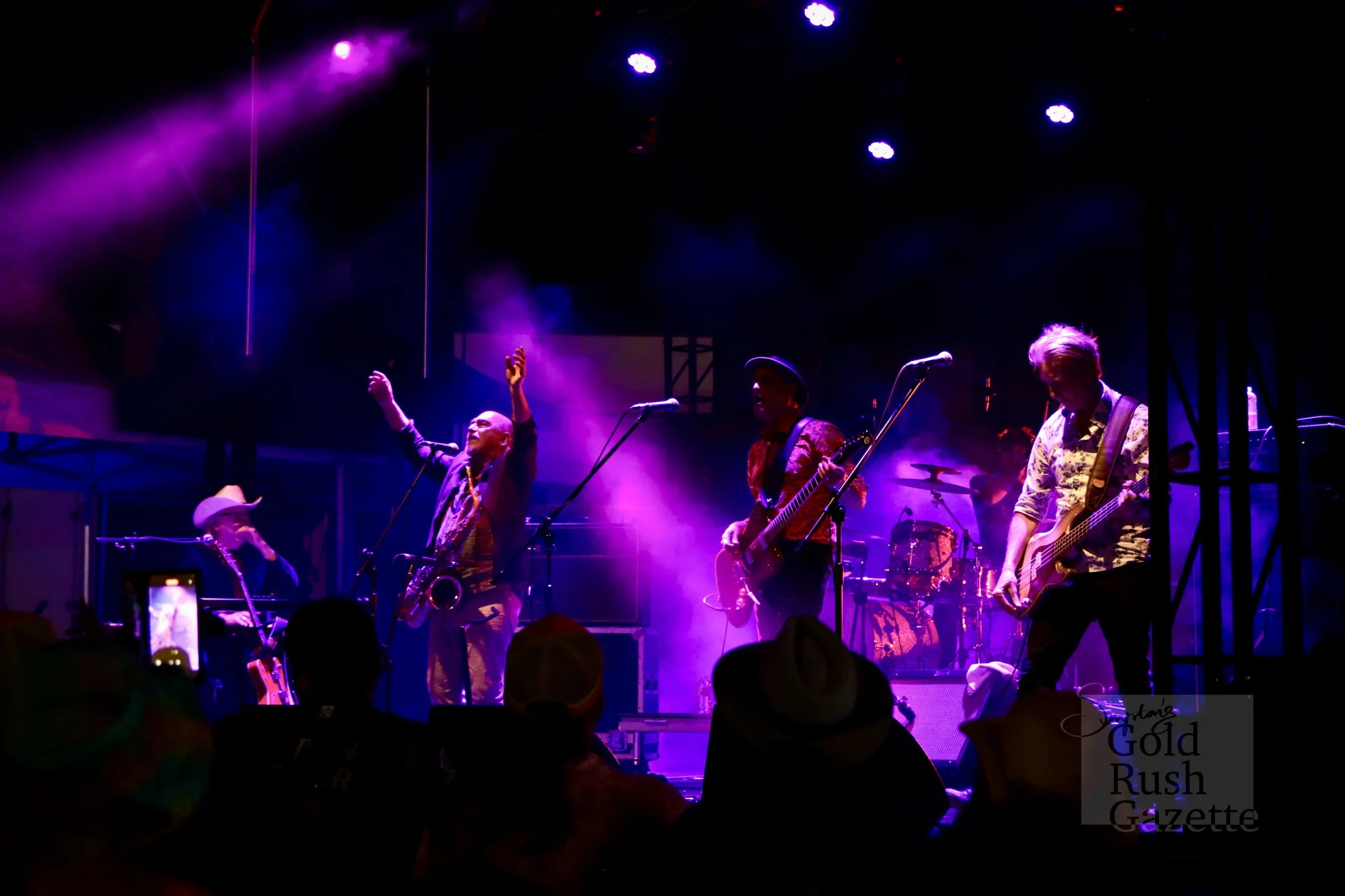 Joe Camilleri & the Black Sorrows performing at the 2024 Rush Festival Concert at the Charters Towers Showgrounds