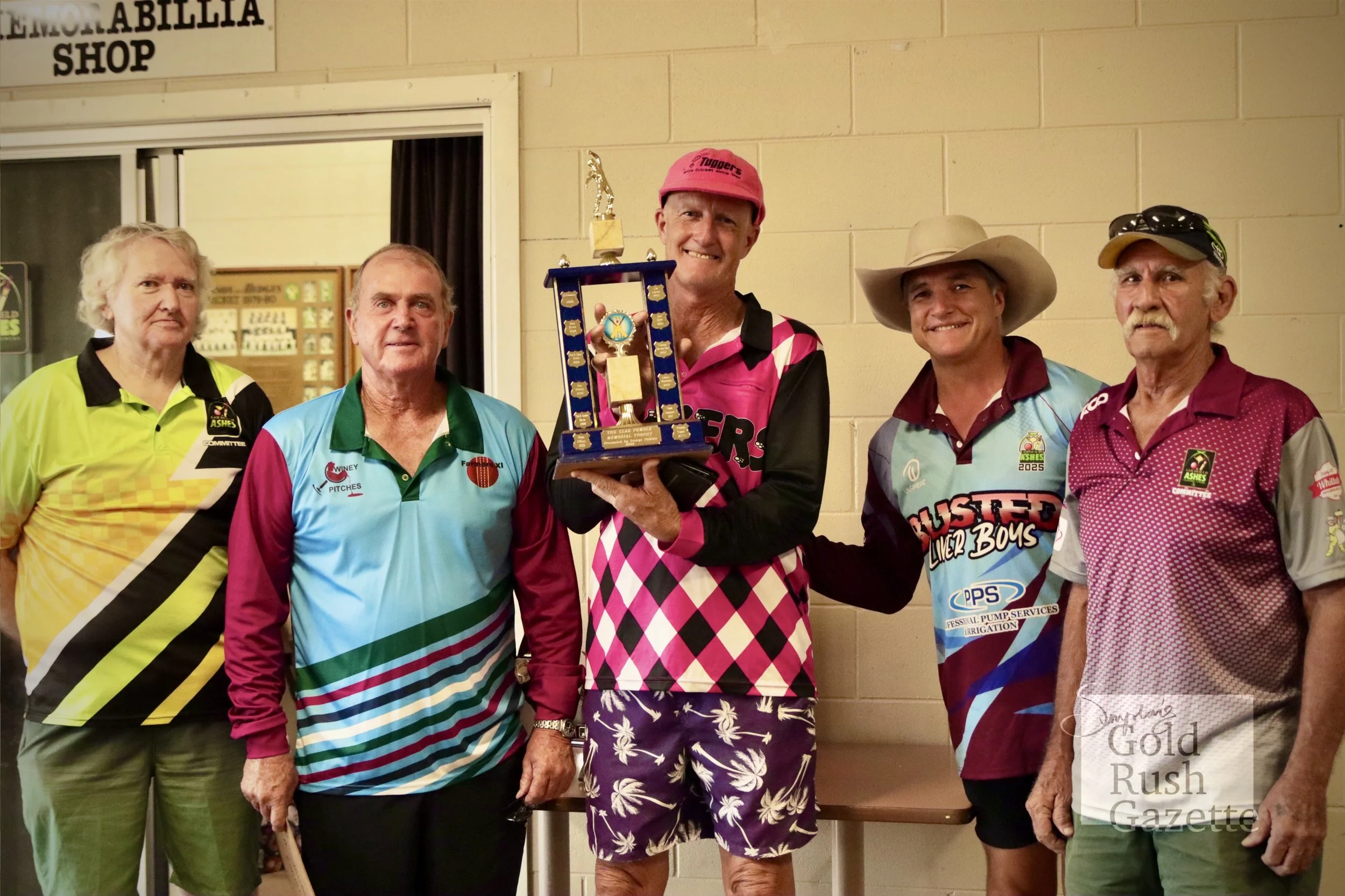 Winners at the 2025 Goldfield Ashes awards presentation