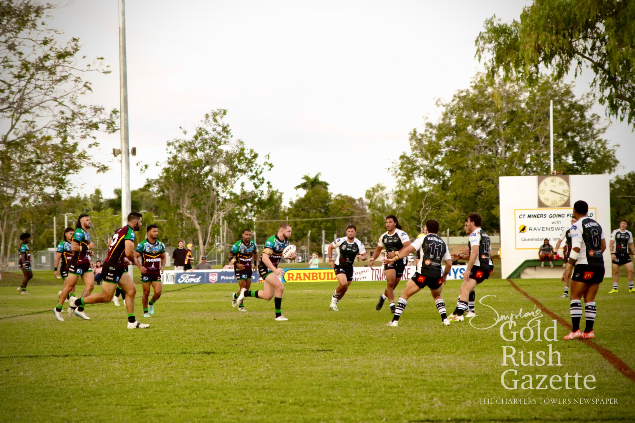 2025 Country Round Hostplus Cup, Townsville & Districts Mendi Blackhawks (20) vs Souths Logan Magpies (38) game at Bill Lewis Oval