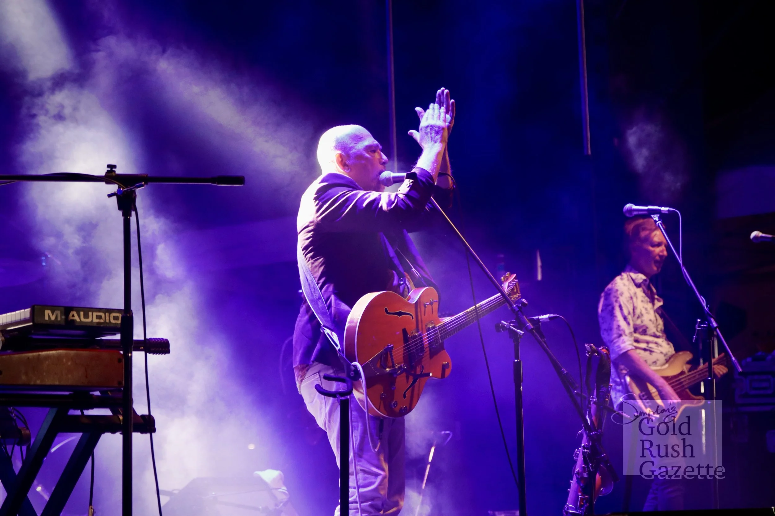 Joe Camilleri & the Black Sorrows performing at the 2024 Rush Festival Concert at the Charters Towers Showgrounds