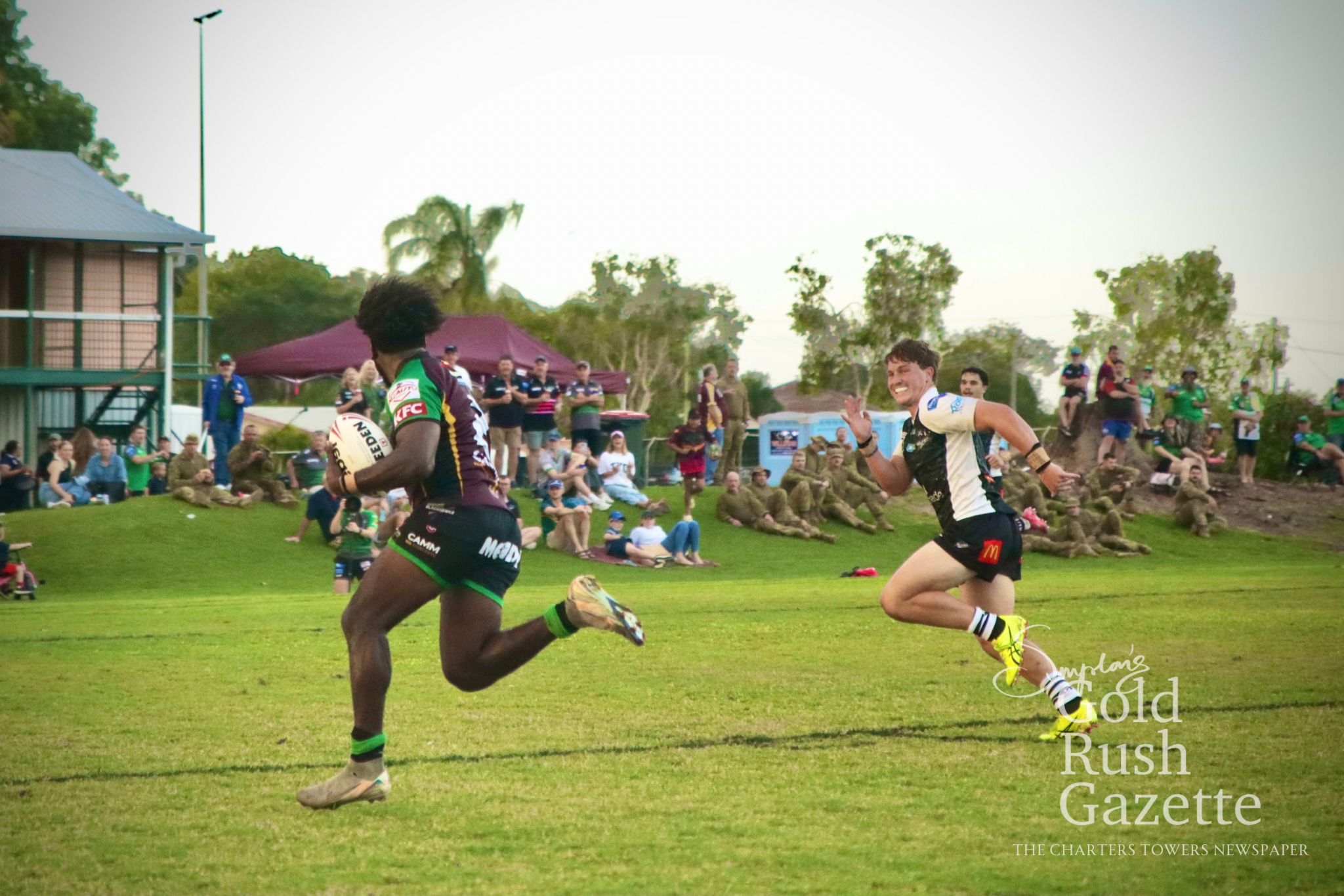 2025 Country Round Hostplus Cup, Townsville & Districts Mendi Blackhawks (20) vs Souths Logan Magpies (38) game at Bill Lewis Oval