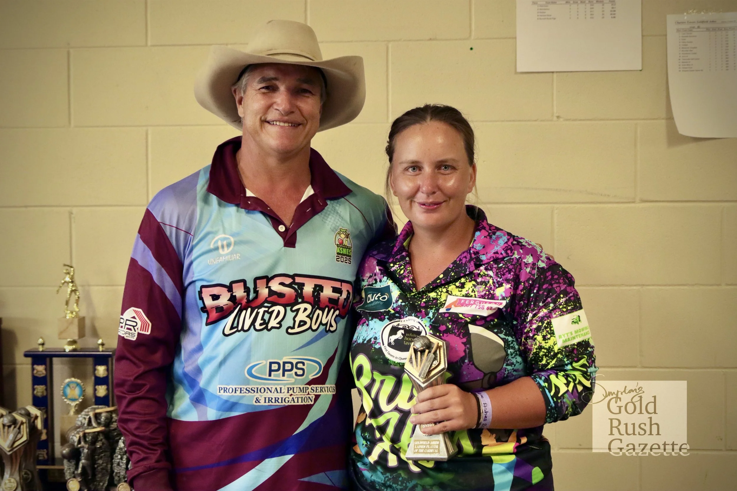 Winners at the 2025 Goldfield Ashes awards presentation