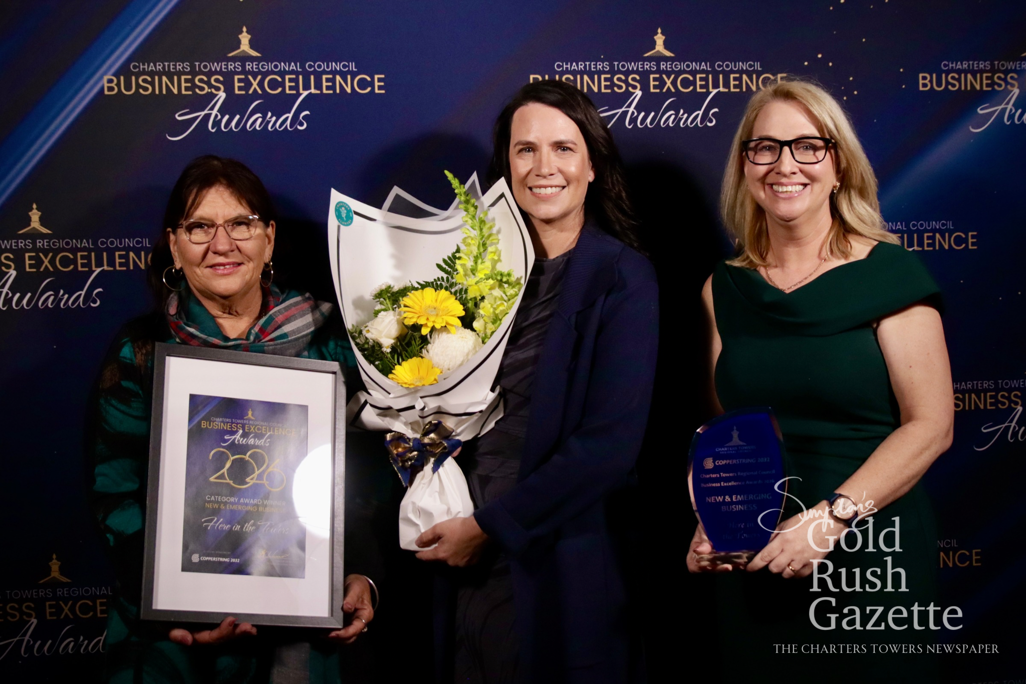 Winners from the 2026 Charters Towers Business Excellence Awards held at Leahton Park