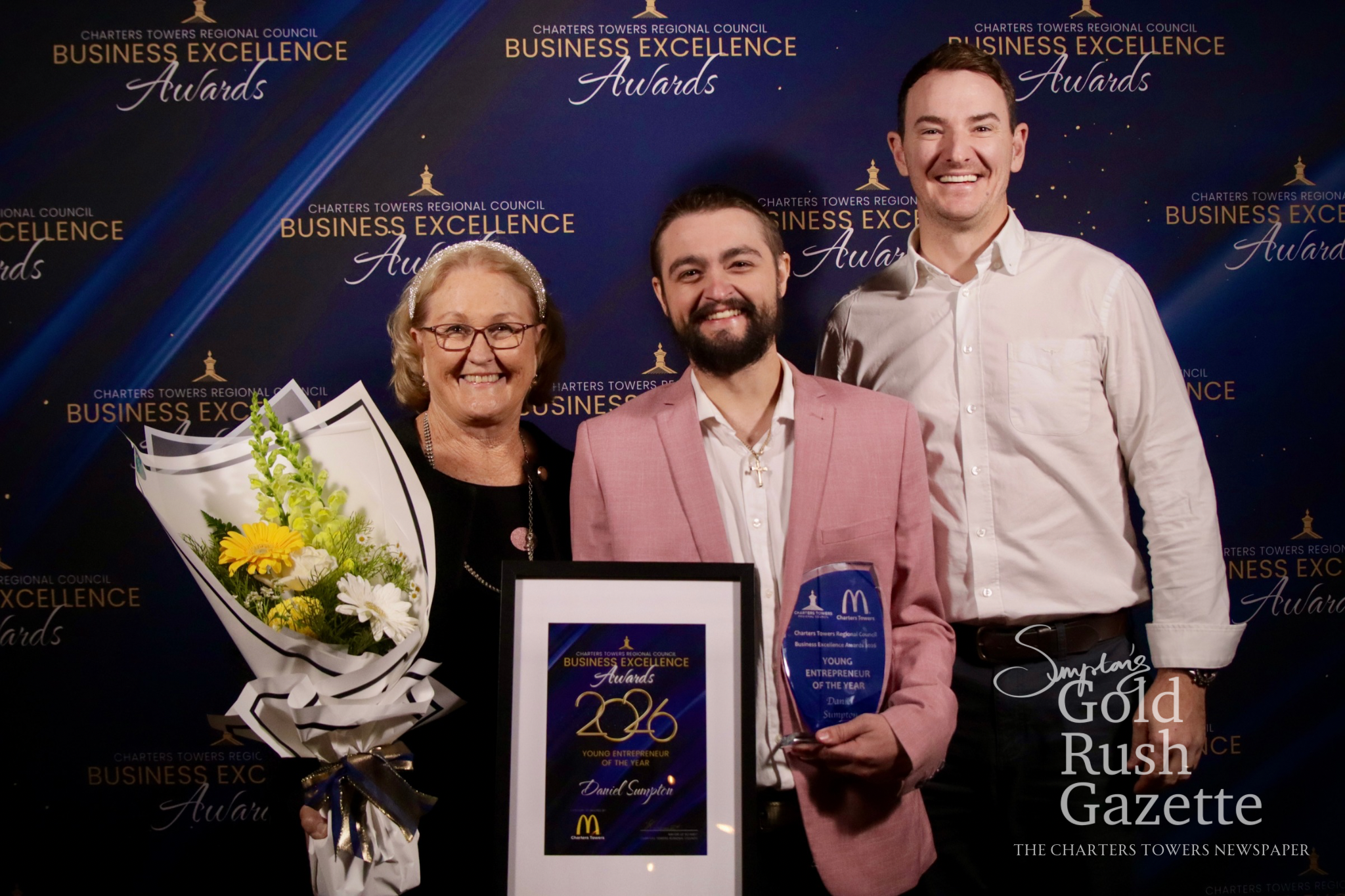 Winners from the 2026 Charters Towers Business Excellence Awards held at Leahton Park