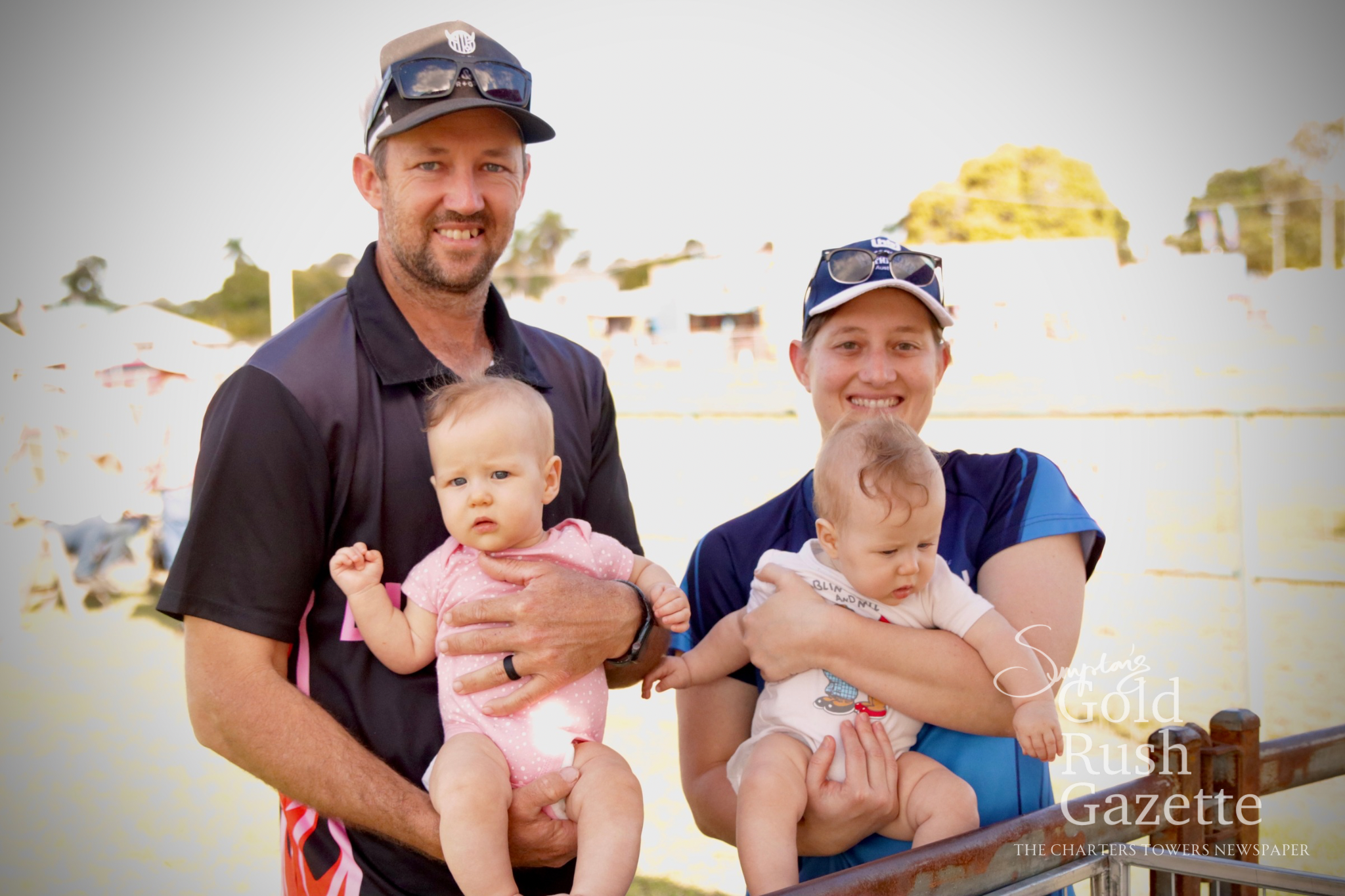 Riley West, Gemma West, Tilly and Harper at the 2025 Charters Towers Show at the Charters Towers Showgrounds