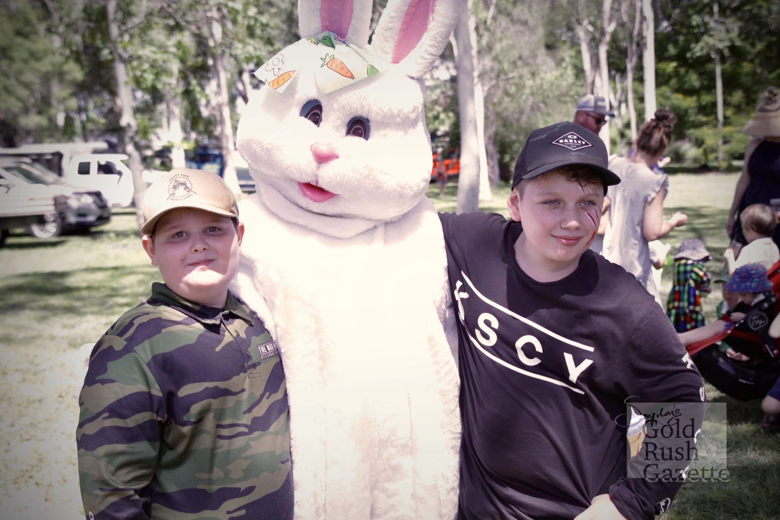 The Easter festivities at this month’s Centenary Park Charity Markets (2023)