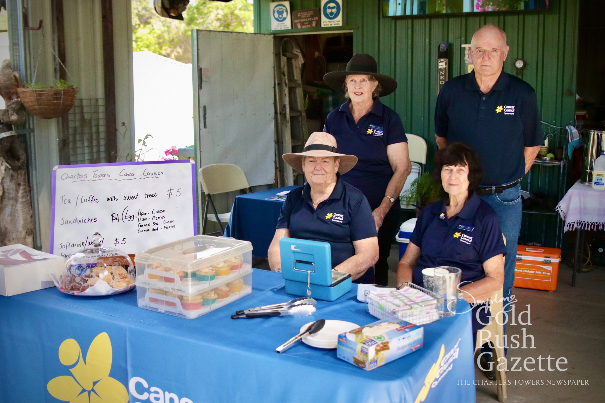 Cancer Council fundraising morning tea held at the Great Spaces of Charters Towers location Stubley Street Garden (2026)