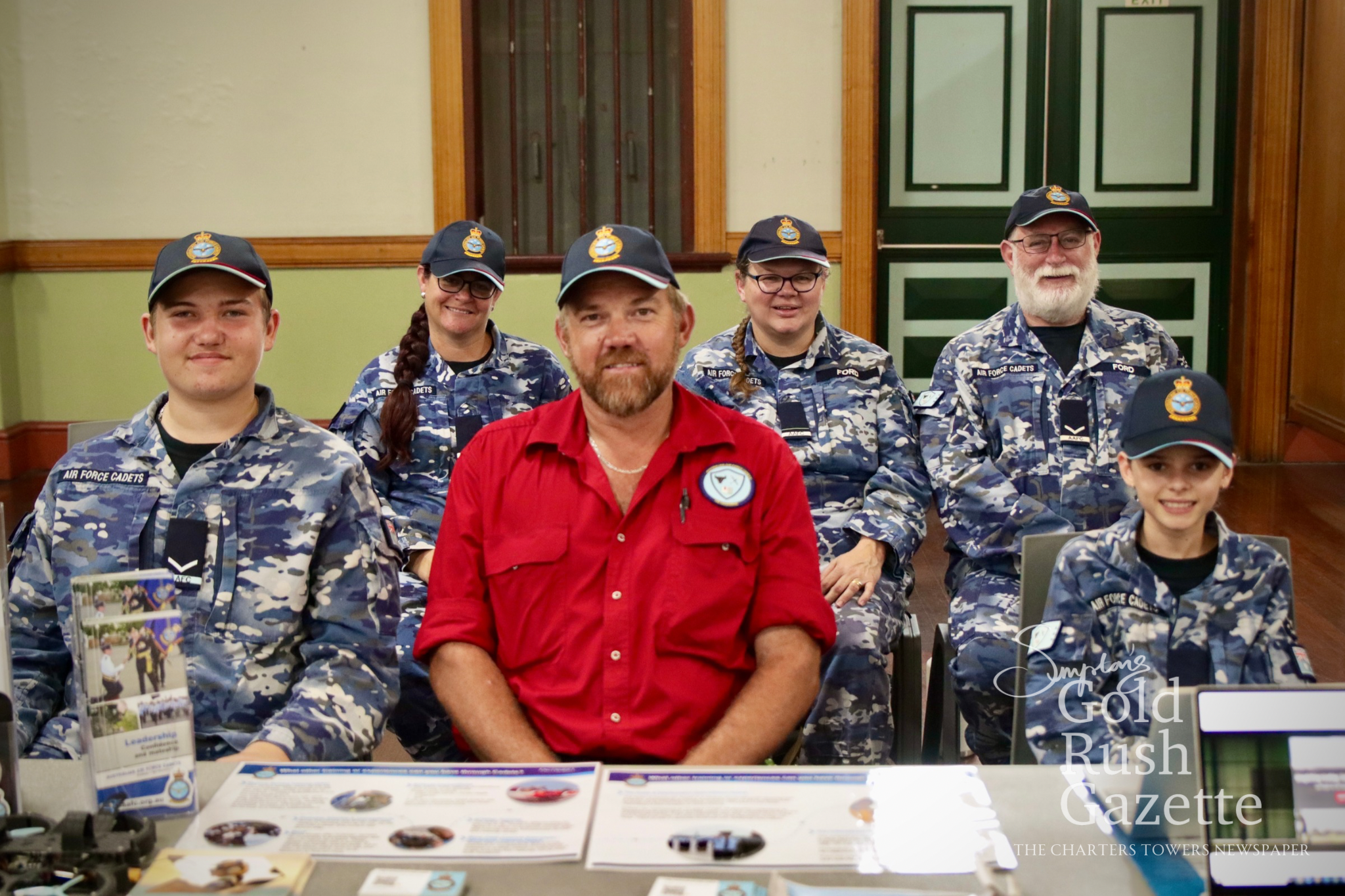 Charters Towers Air Force Cadets at the 2026 Charters Towers Regional Council Community Sign-On Day at the Arthur Titley Centre 