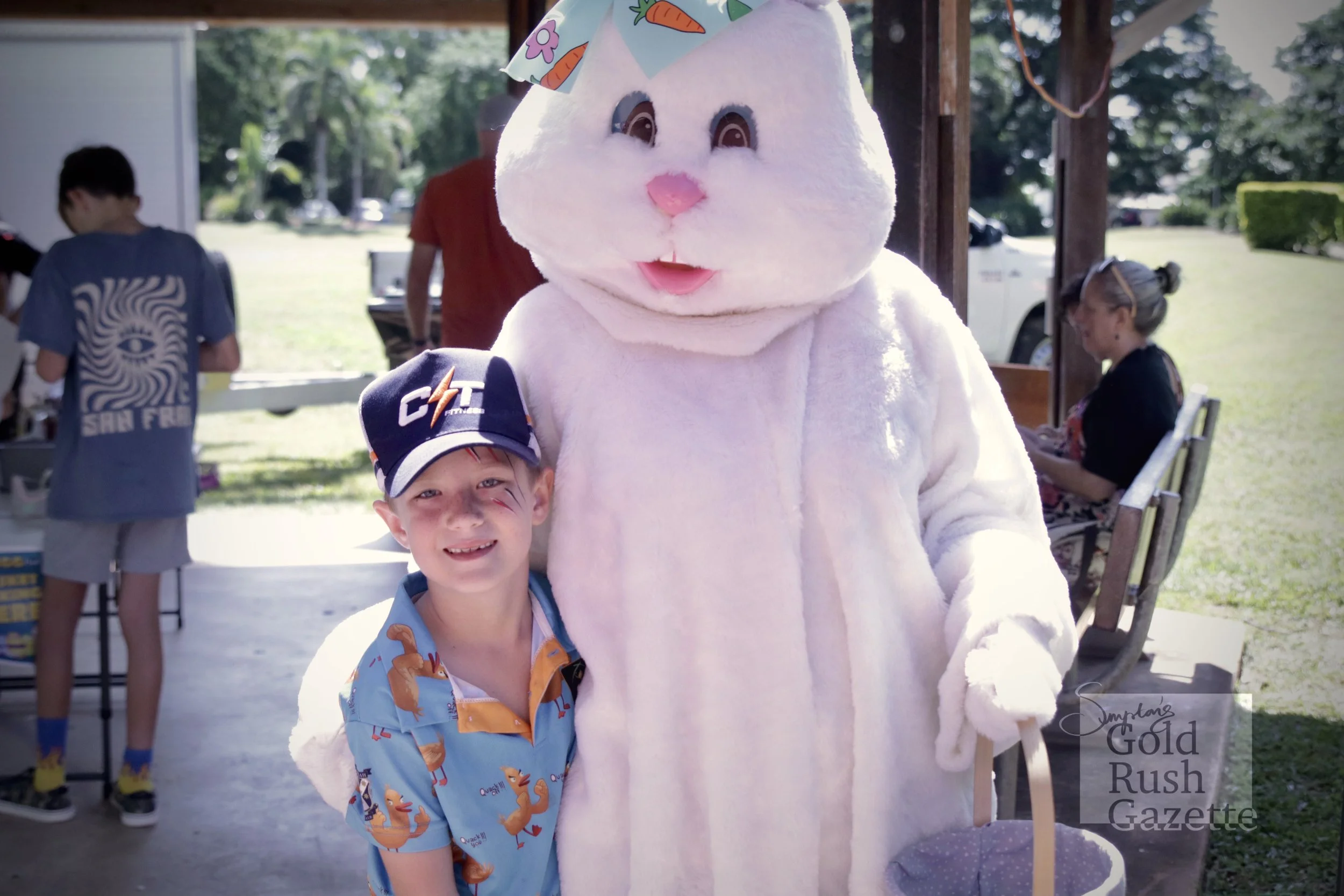 The Easter festivities at this month’s Centenary Park Charity Markets (2023)