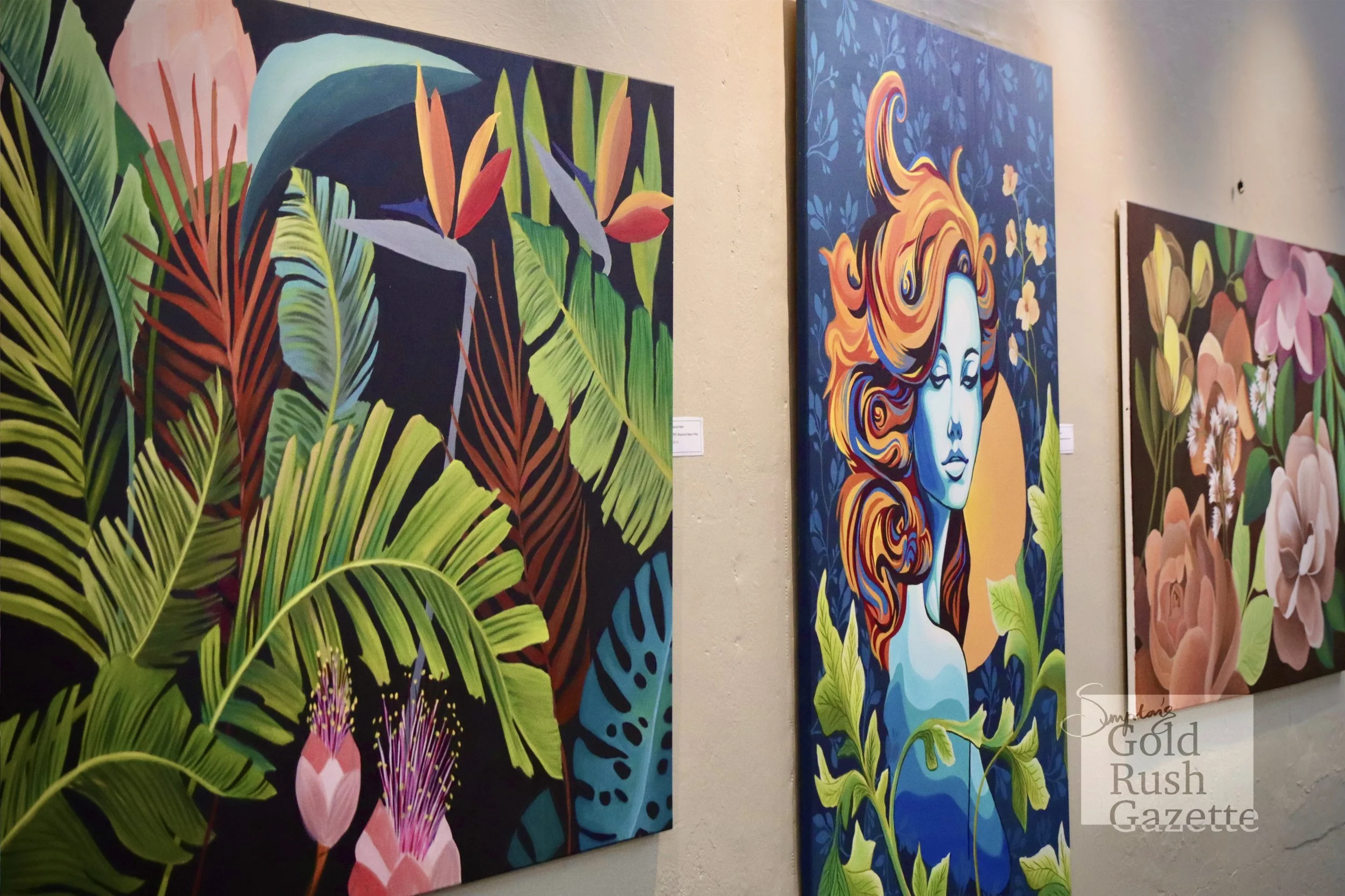 Artwork done by Stephanie Peter at the Paint and Sip Art Exhibition at the Mike Carney Creative Industries Centre (2024)