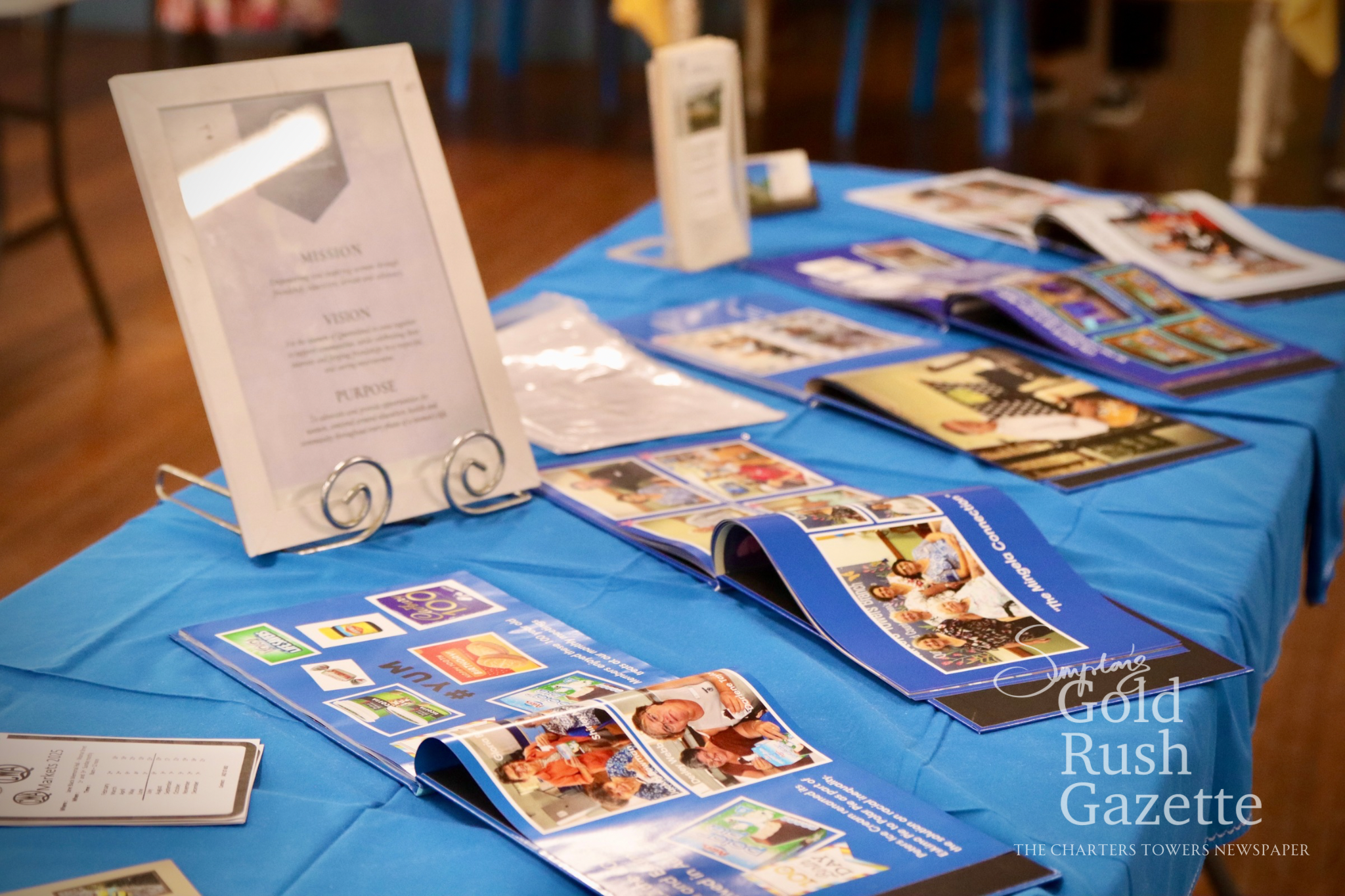 QCWA Photobooks on display at the July 6 QCWA Markets at the Jane Black Memorial Hall (QCWA Hall) in Charters Towers (2025)