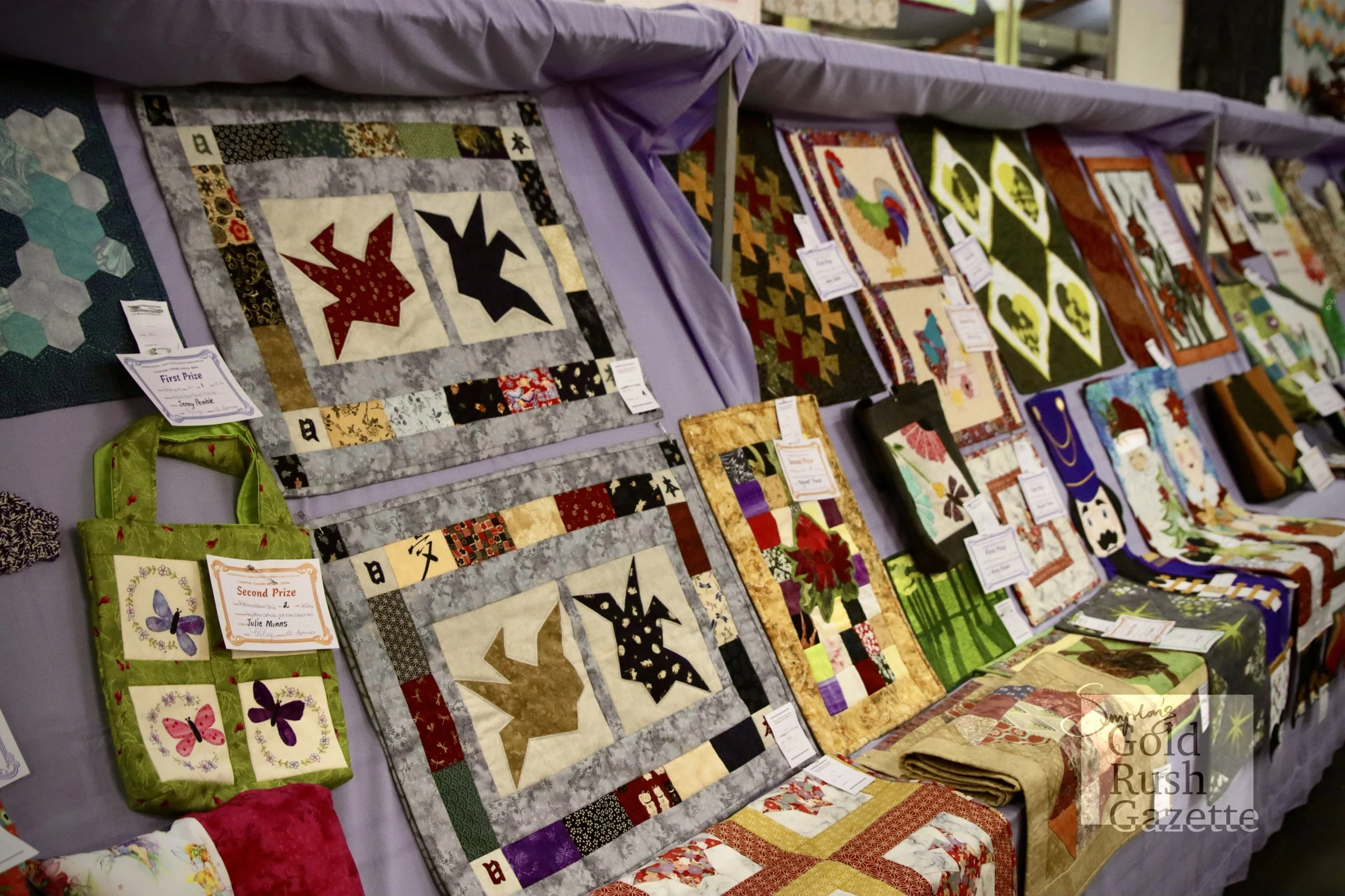 Wallace James Hall patchwork submissions for the 2024 Charters Towers Show competition