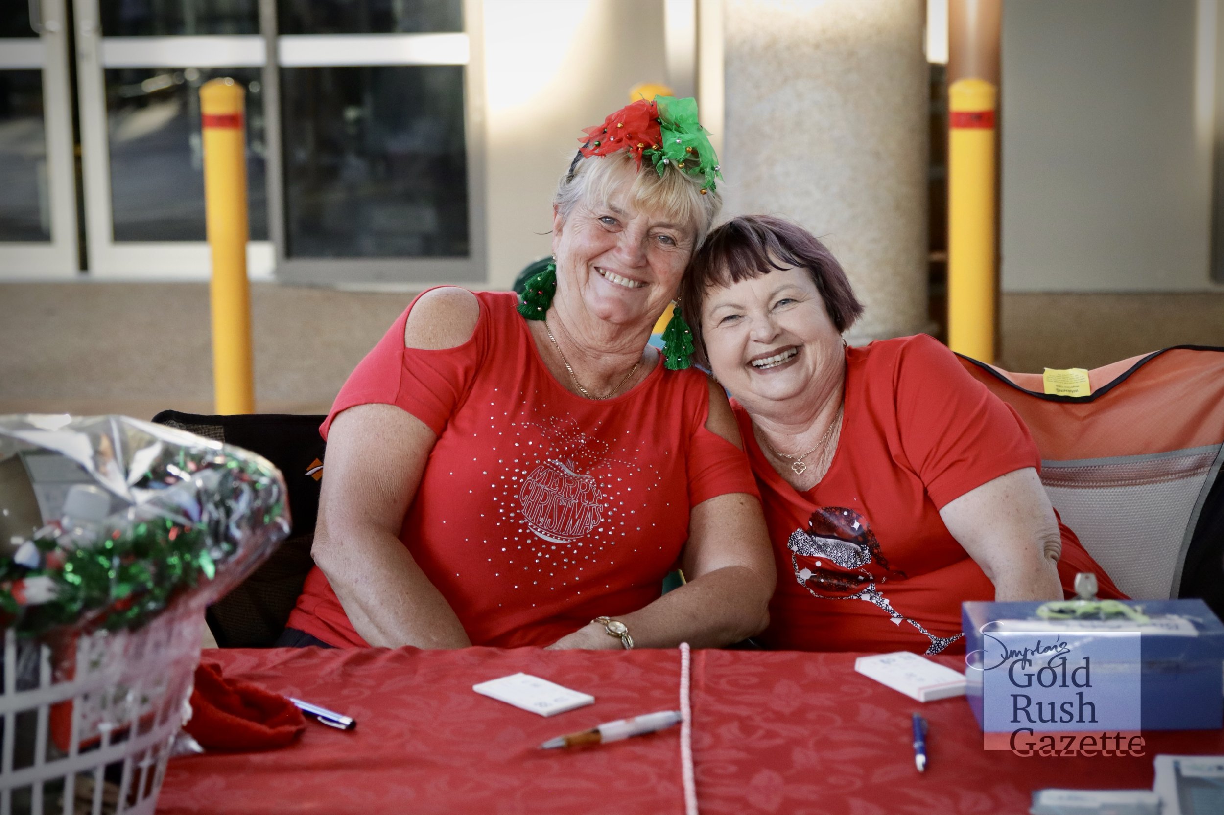 Stalls at the Poppet Head Plaza Rotary Christmas Markets at Goldtower Central (2024)