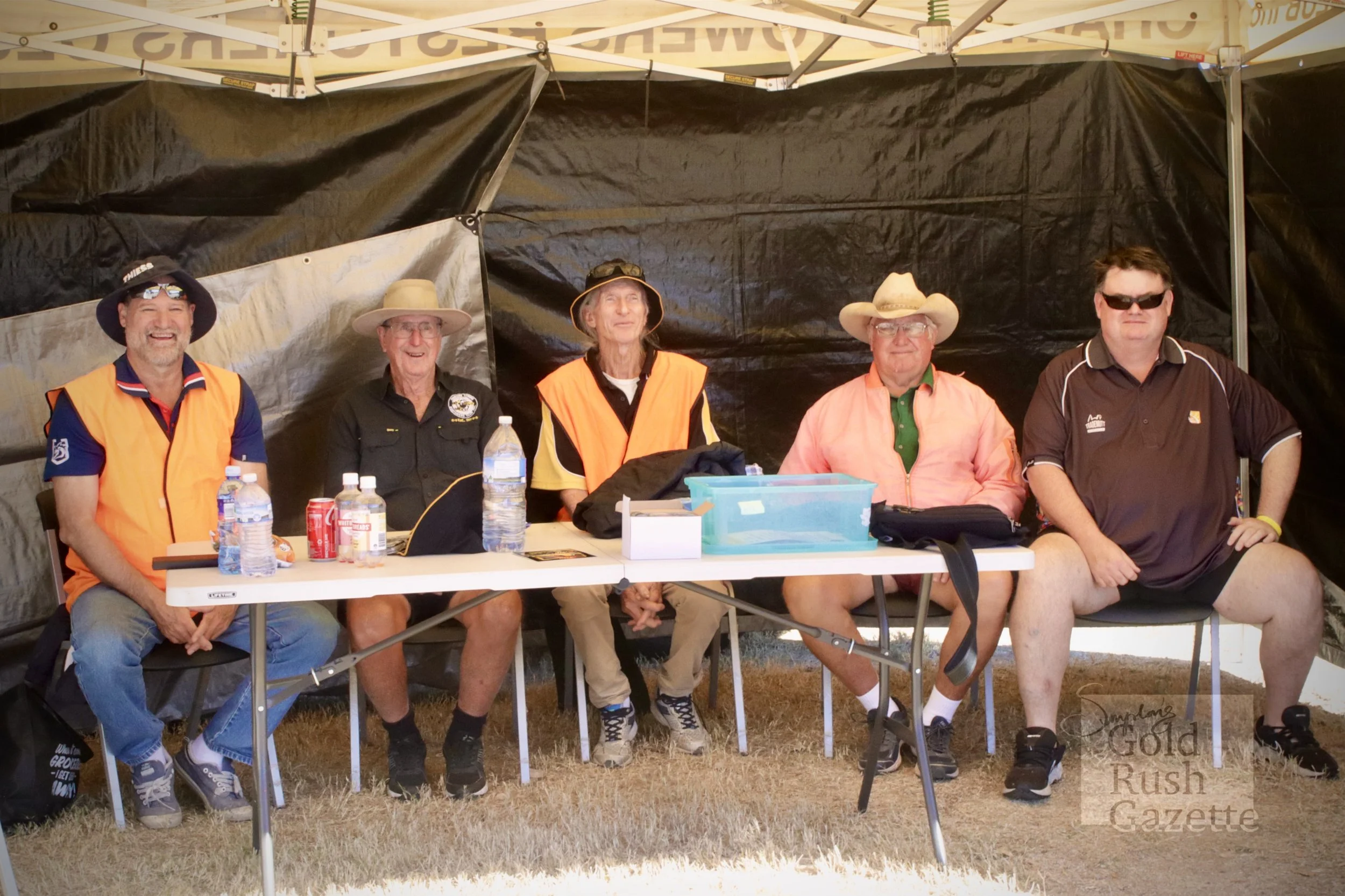 Paul, Dave, Dave, Wally, and Scott from the Charters Towers Restorers Club at the 45th Annual Charters Towers Motor Show & Swap Meet at the Showgrounds (2024)