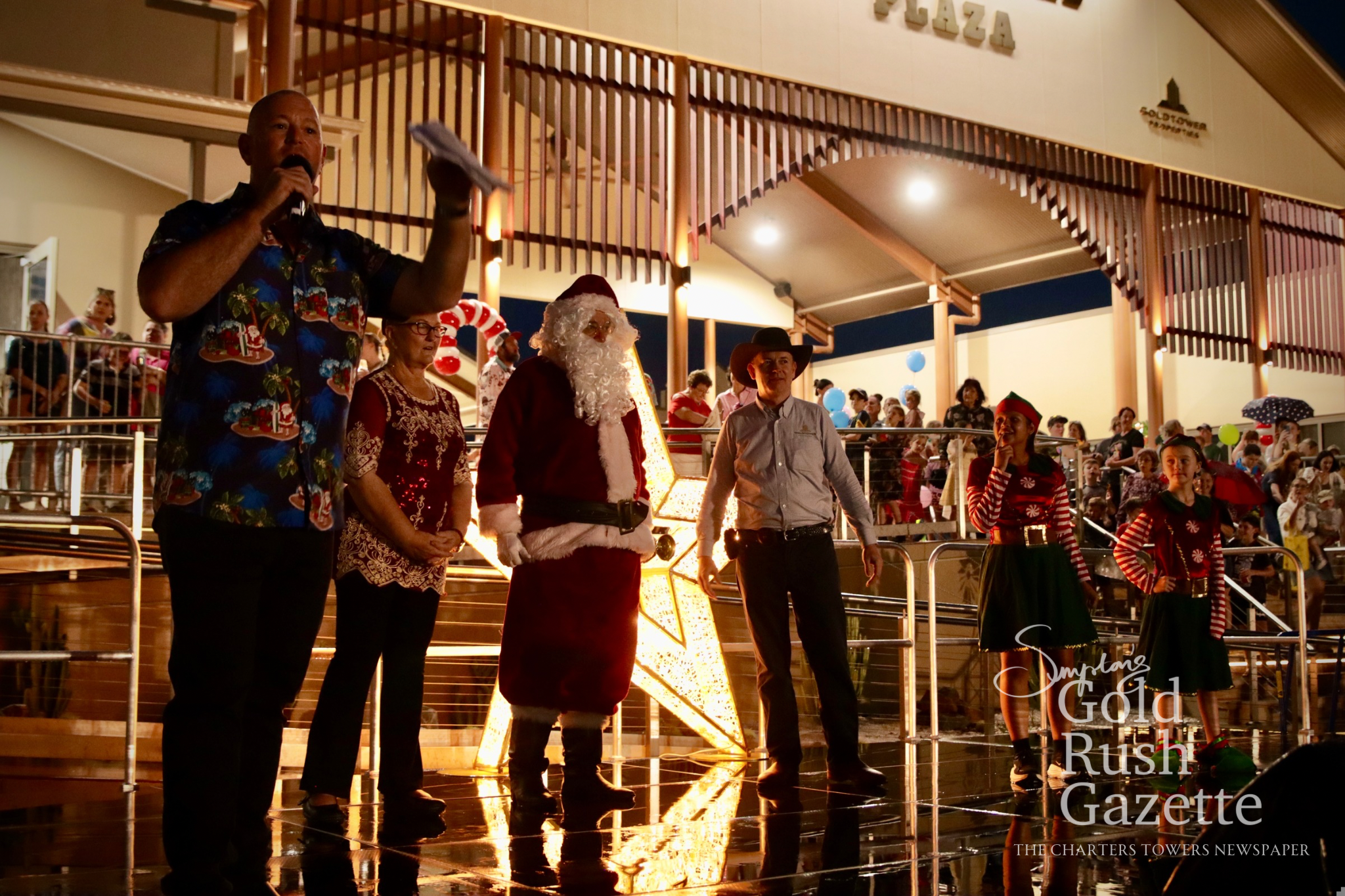 2025 Lighting of the Christmas Tree & Eat Street Rotary markets held by Goldtower Central at Poppet Head Plaza