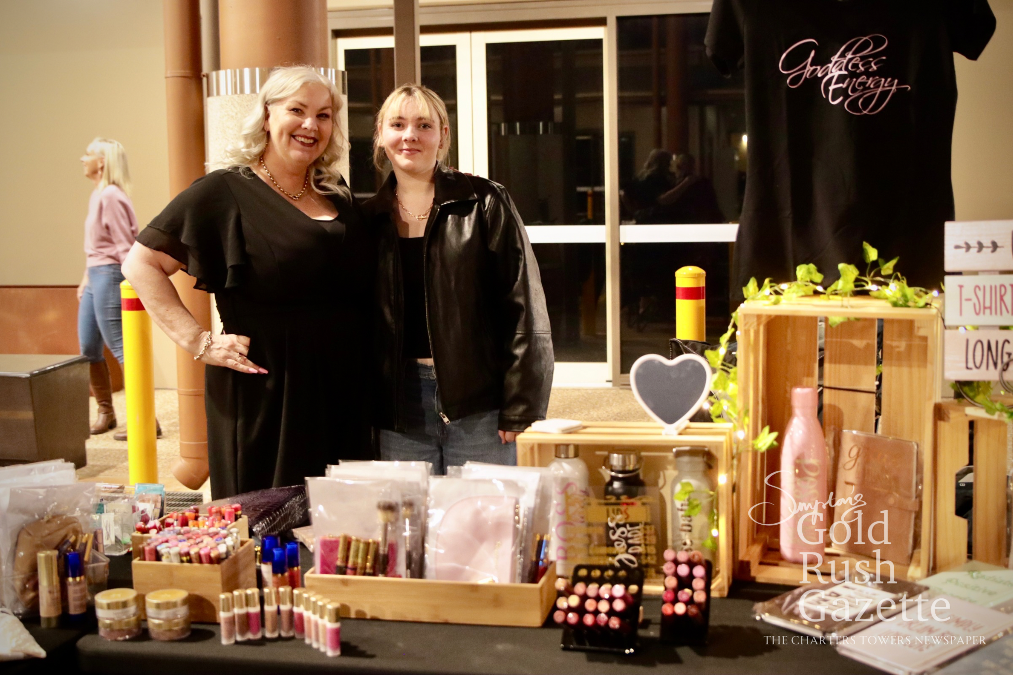Alli and Charlize of Right Up My Alli at the Poppet Head Plaza Rotary NAIDOC Markets at Goldtower Central (2025)