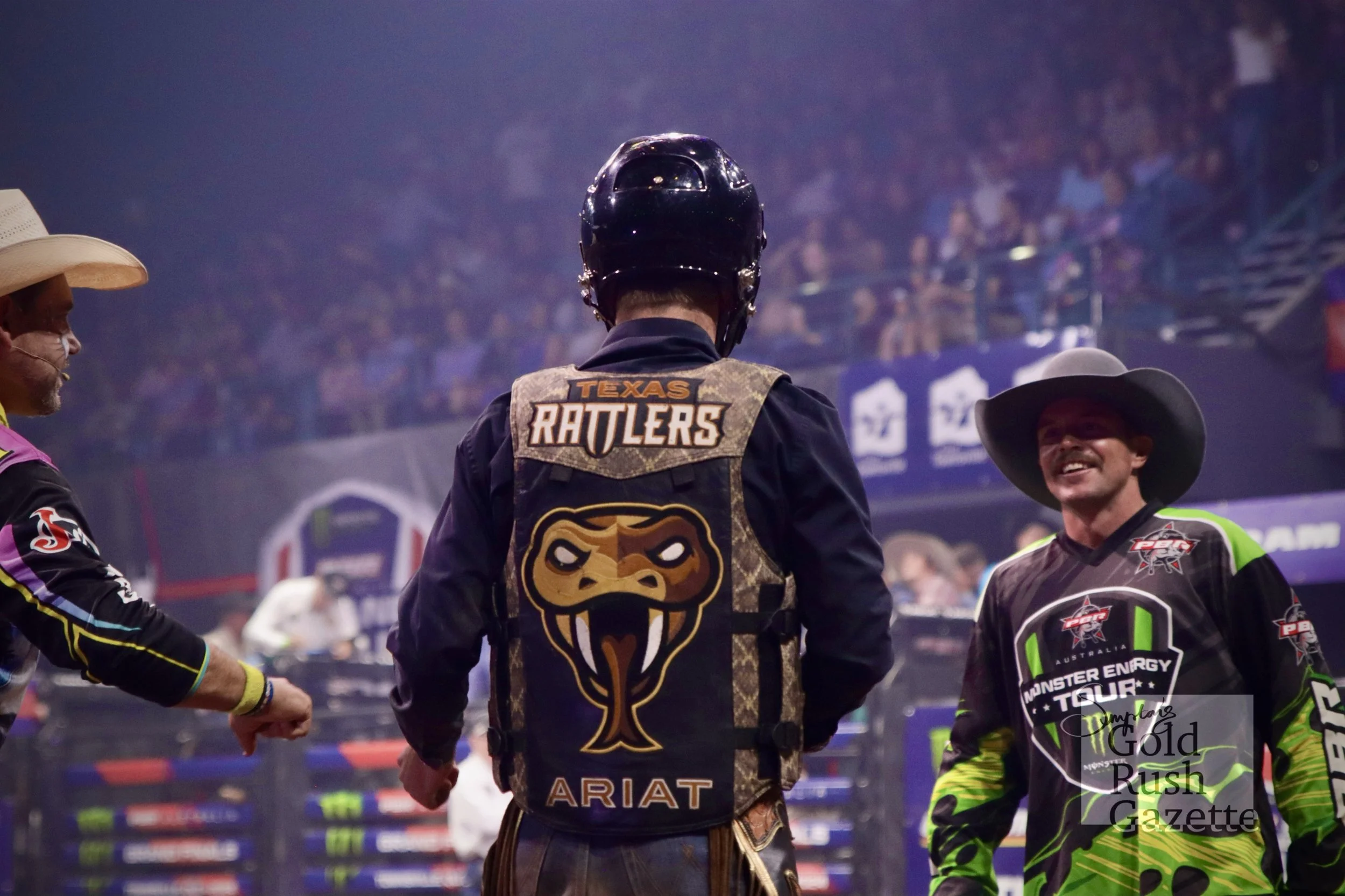 Qynn Andersen competing at the 2024 PBR Grand Final at the Townsville Entertainment Centre 