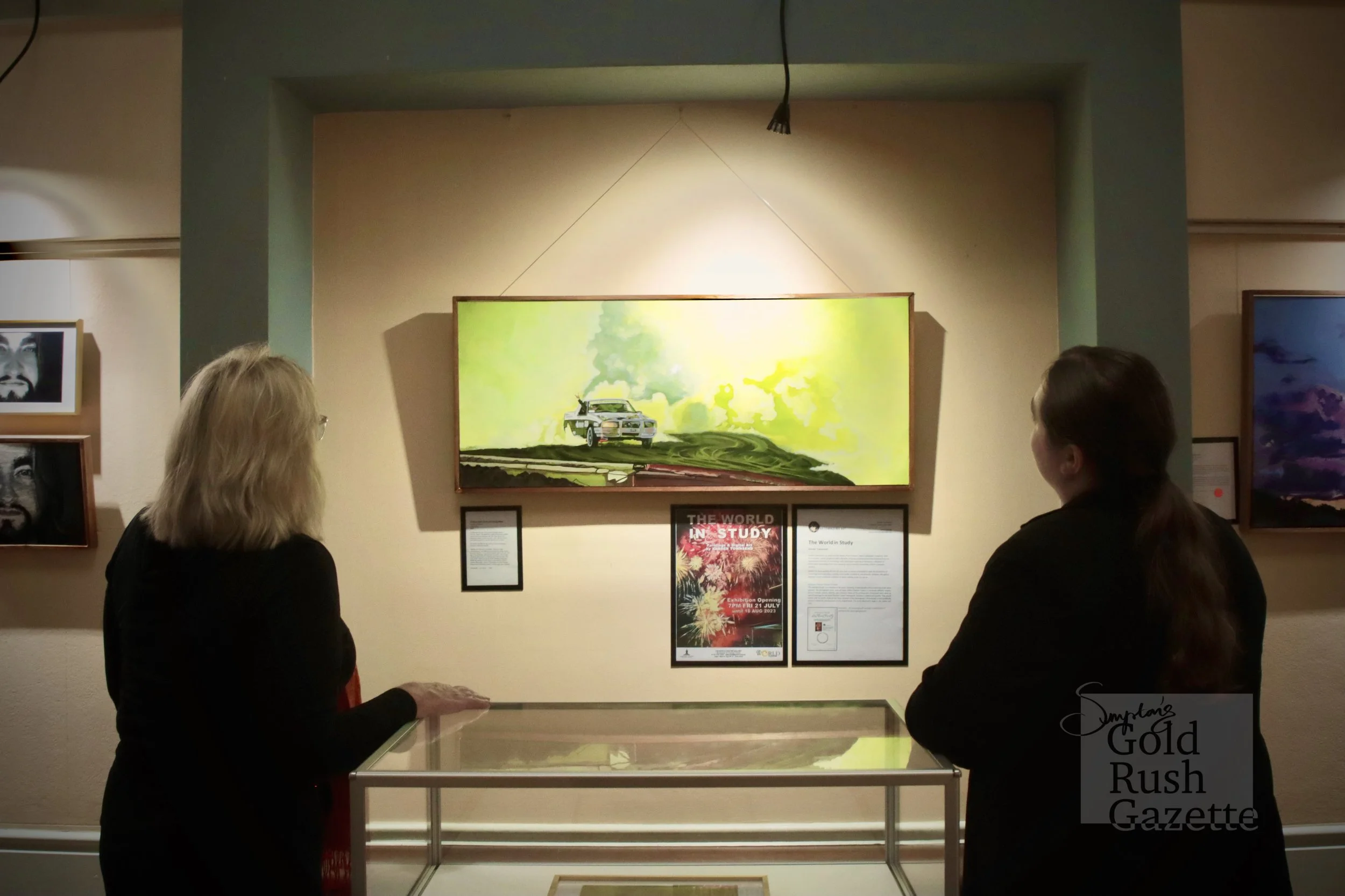 'The World in Study' exhibition featuring works by Xander Townsend held at the Charters Towers World Theatre (2023)