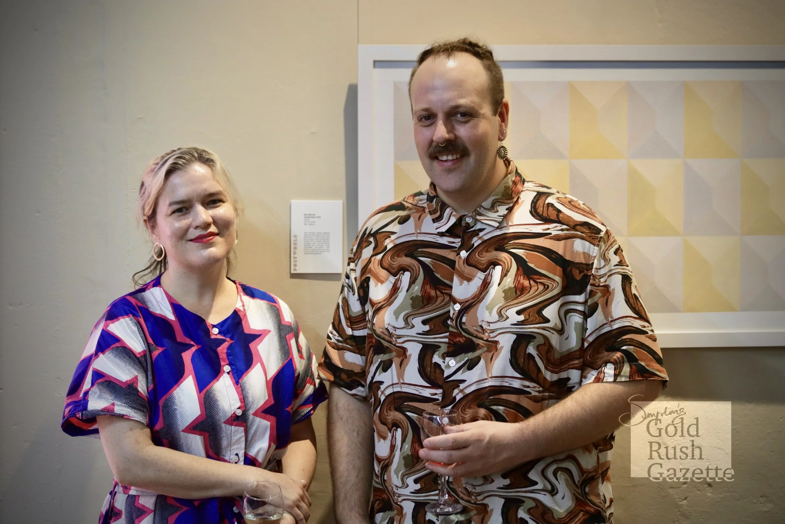 The grand debut of POSTWORLD at the Mike Carney Creative Industries Centre, a gallery curated by Kate O'Hara and Daniel Qualischefski (2024)