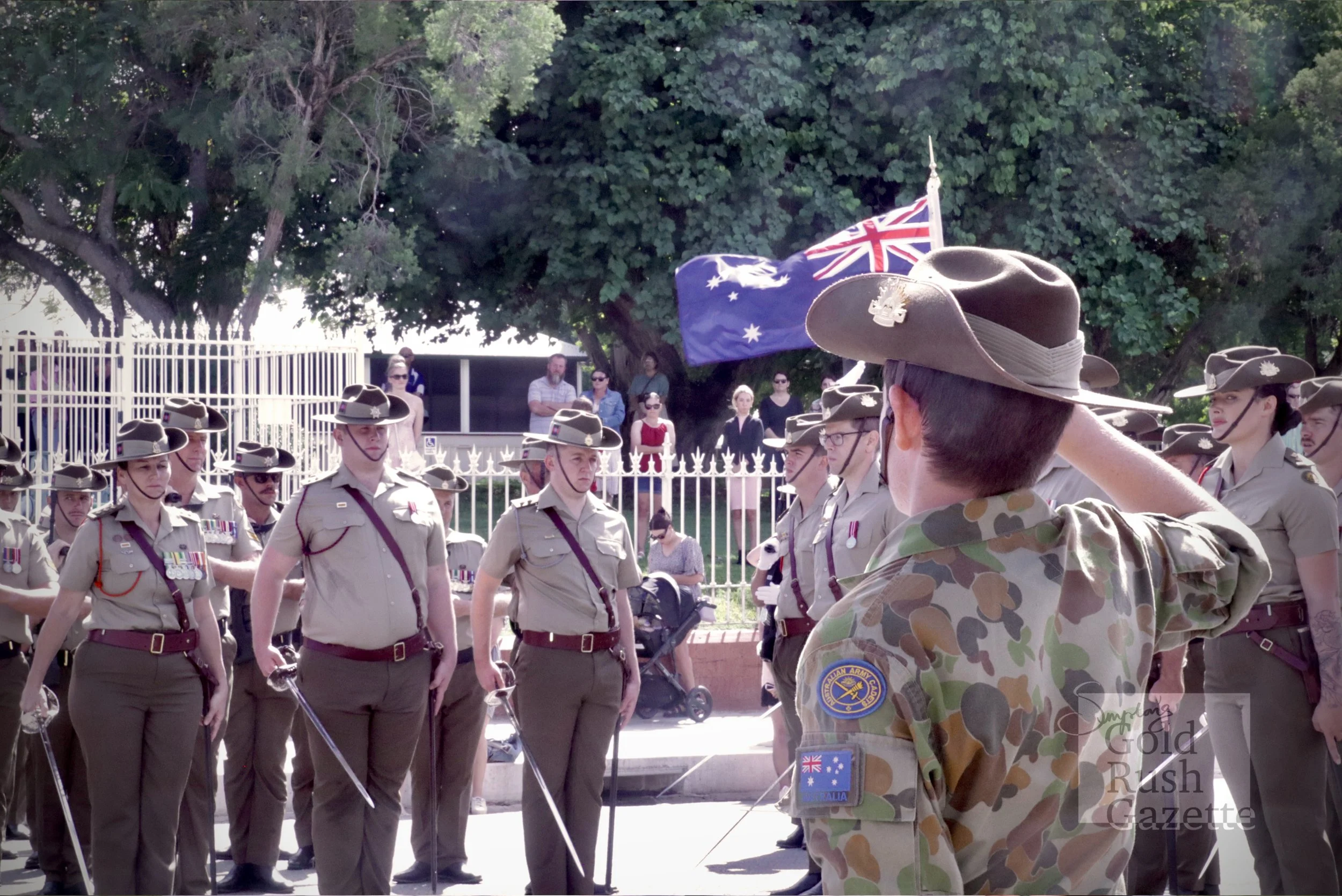 2023 ANZAC DAY Commemorative March & Service at the Charters Towers War Memorial Cenotaph