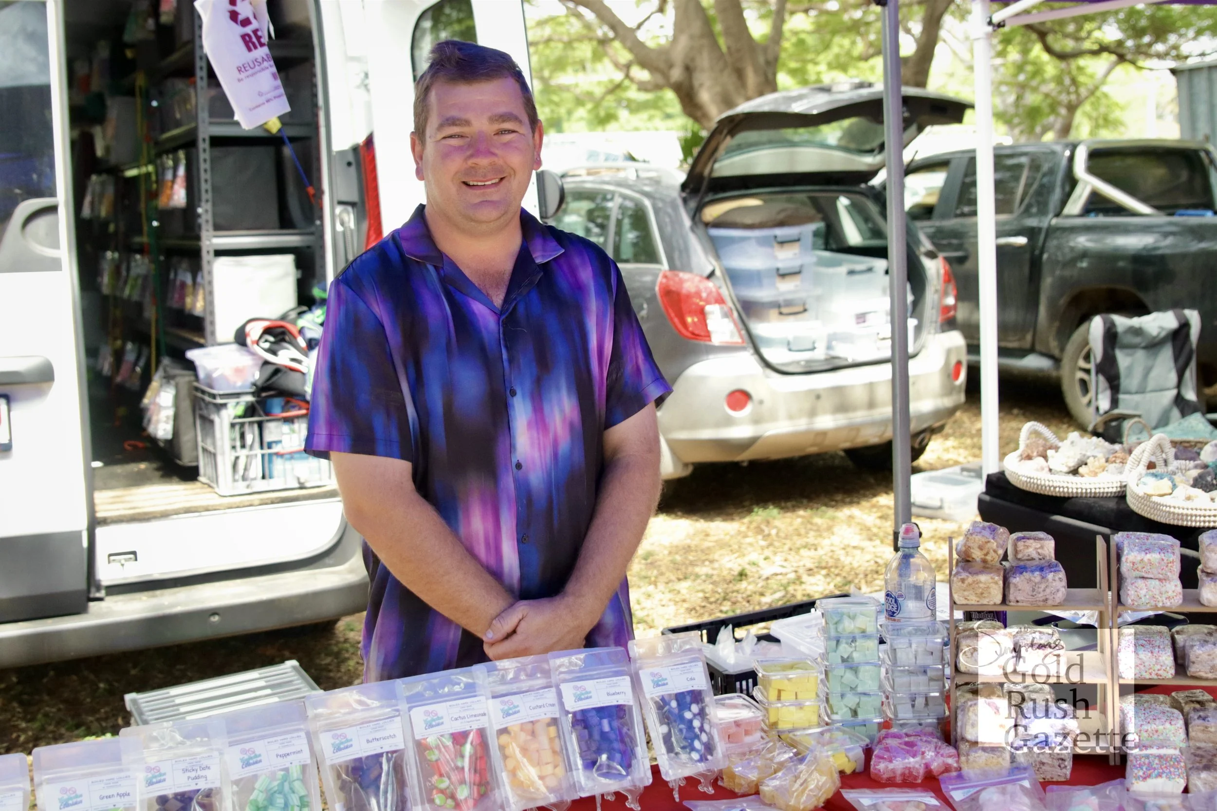 Stallholder 'Confection Obsession' at the September Centenary Park Charity Markets (2024)