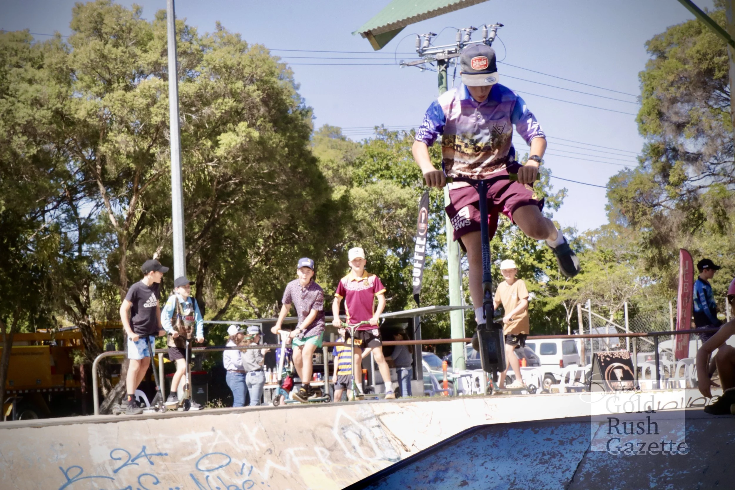 Oliver at Prospect’s Youth Festival at the Charters Towers Defiance Mill Park