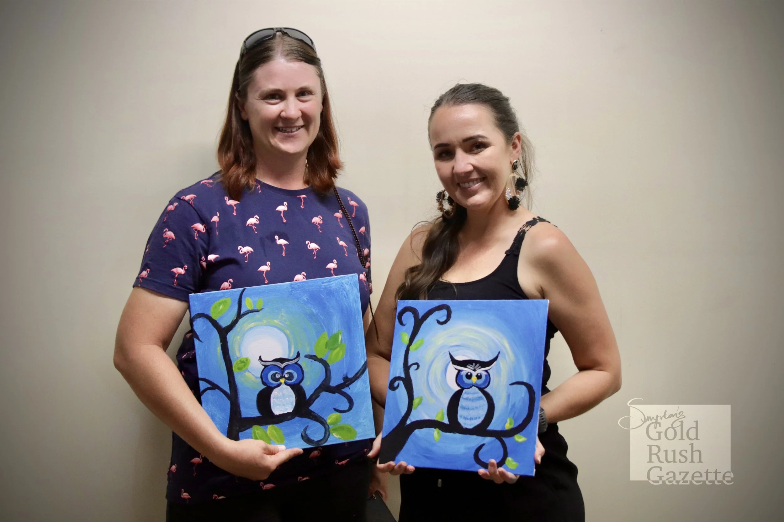 Paint and Sip in the Towers organised by Stephanie Peter and hosted at the Mike Carney Creative Industries Centre (2023)