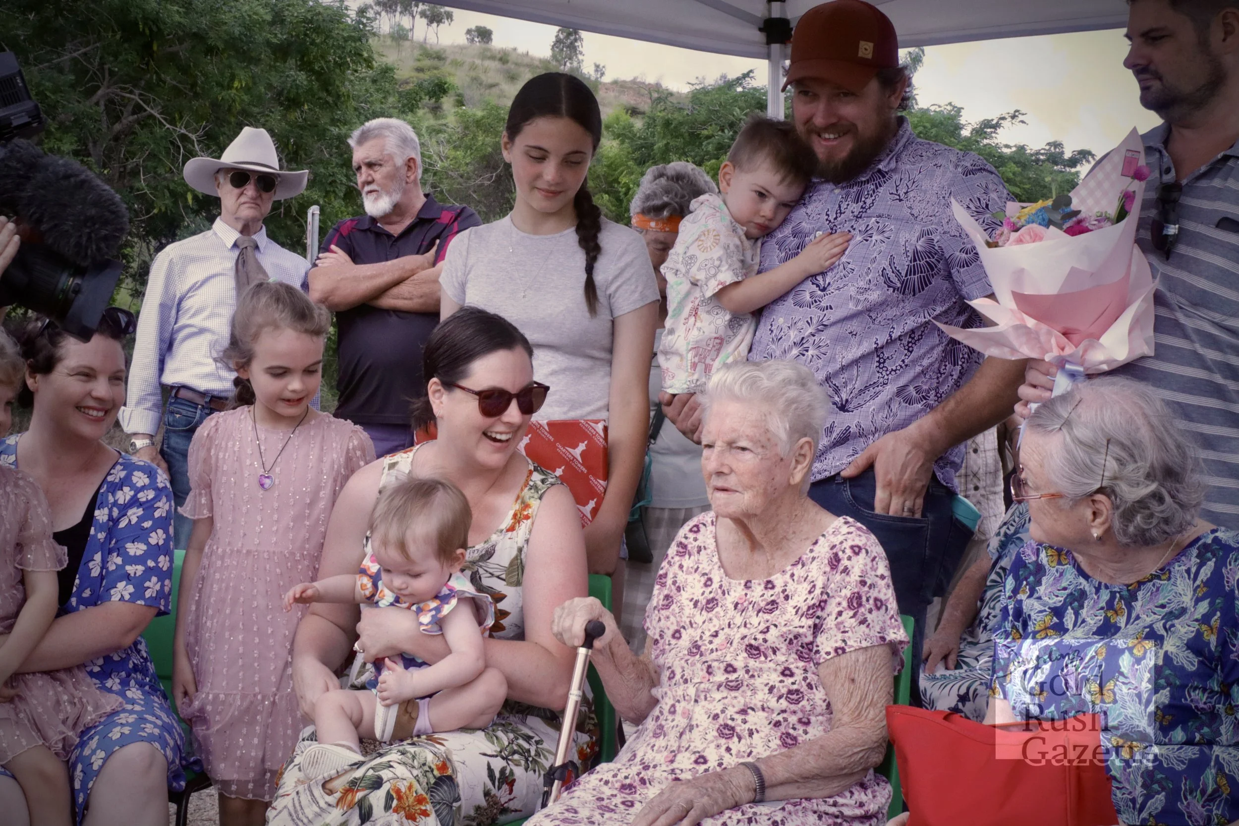The tree planting ceremony for Doris Crack held at Towers Hill by the Charters Towers Regional Council (2023)