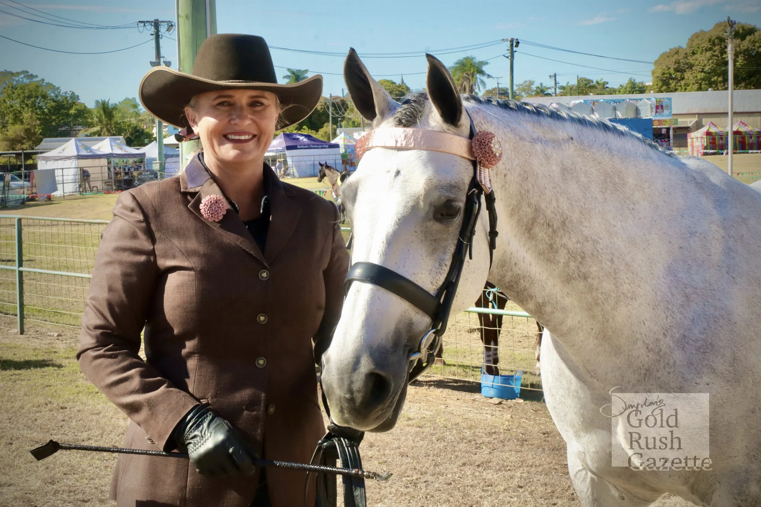 Renee Wearing and horse Chipin Away at the 2024 Charters Towers Show at the Showgrounds