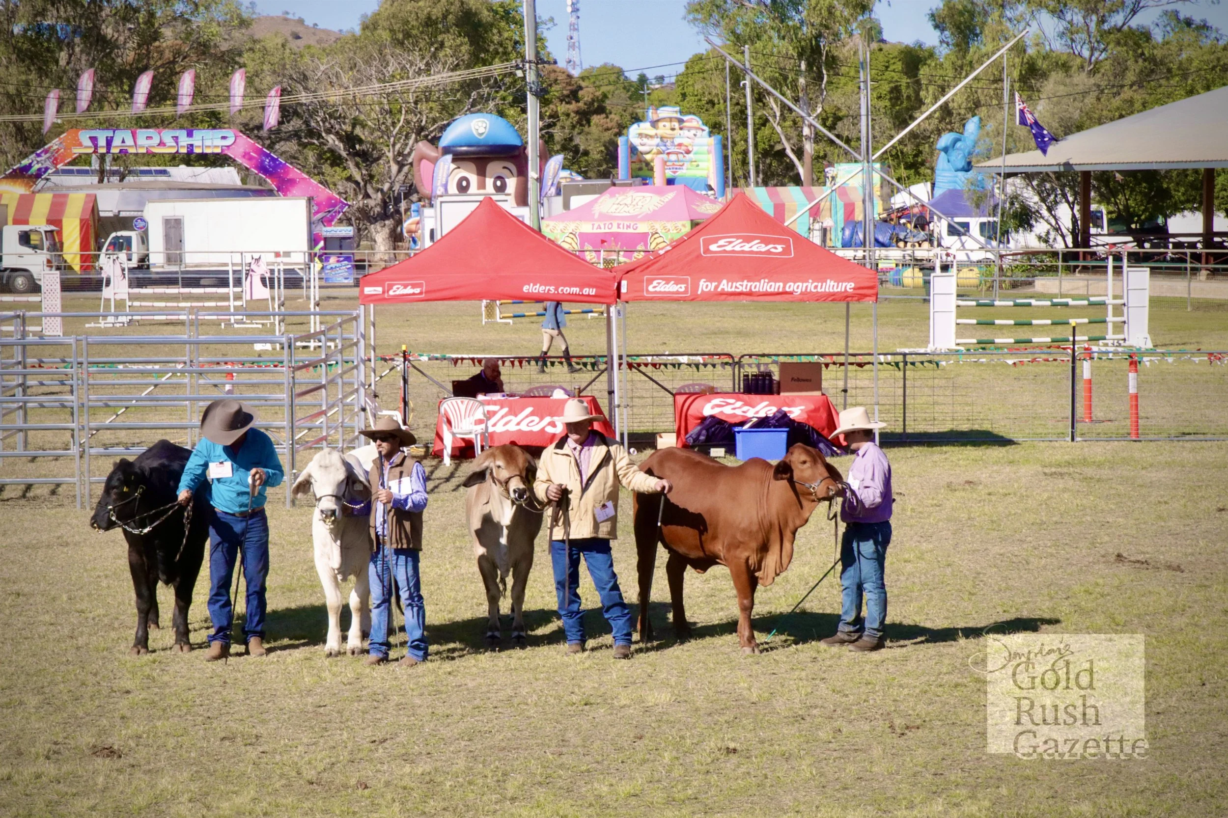 Centre ring competitors at the 2024 Charters Towers Show at the Showgrounds