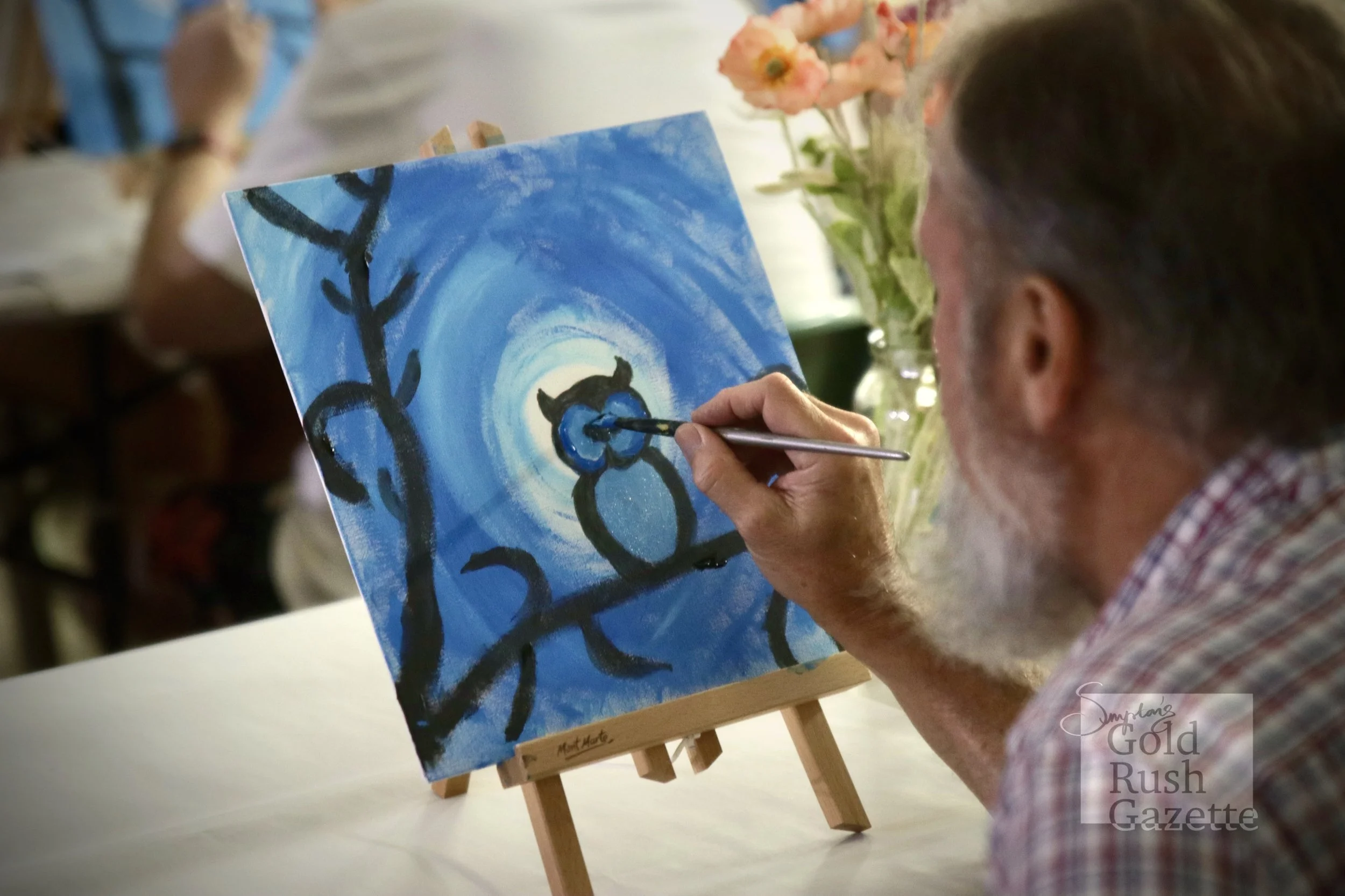 Paint and Sip in the Towers organised by Stephanie Peter and hosted at the Mike Carney Creative Industries Centre (2023)