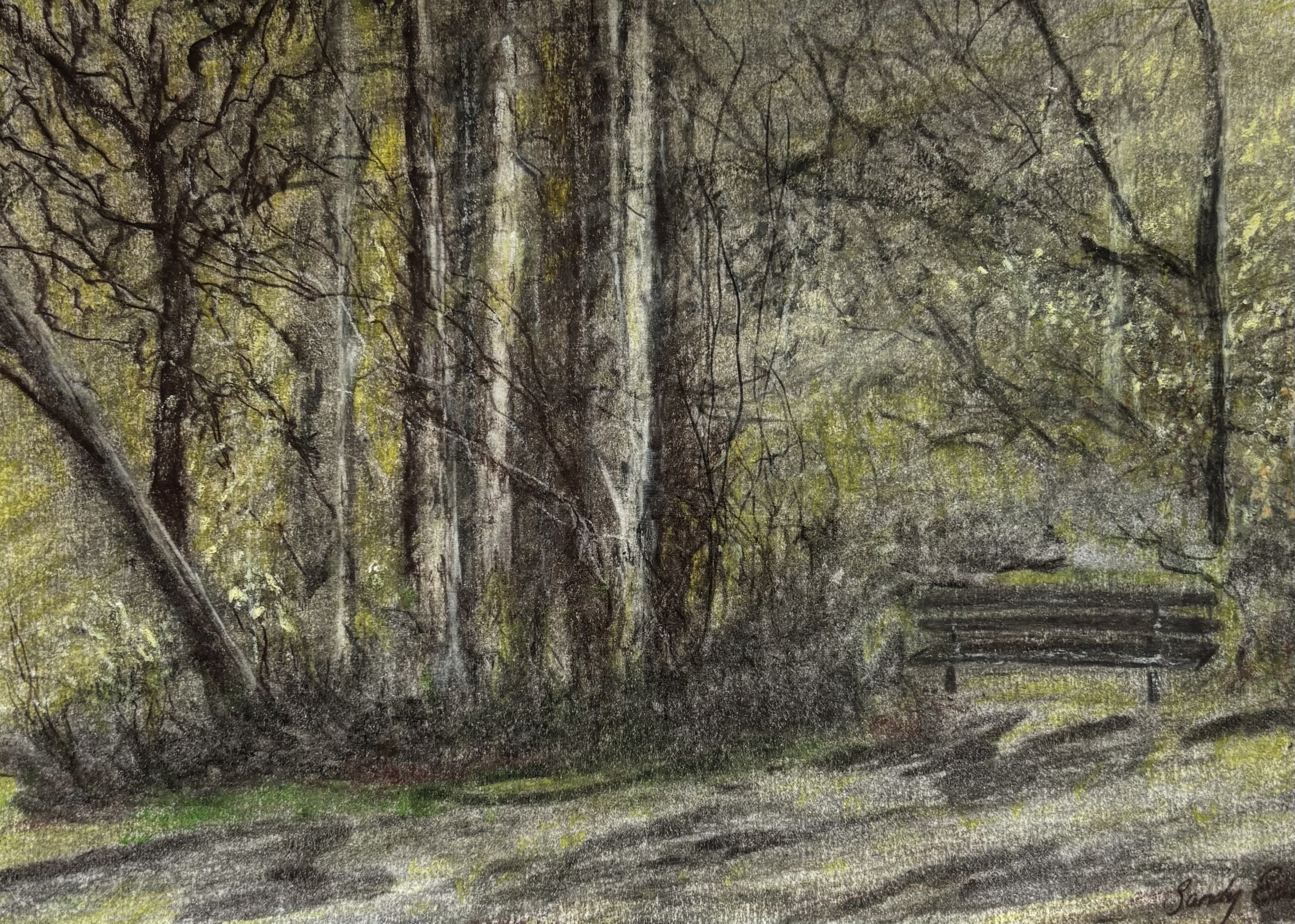 Glimmer of hope Mixed media on paper 